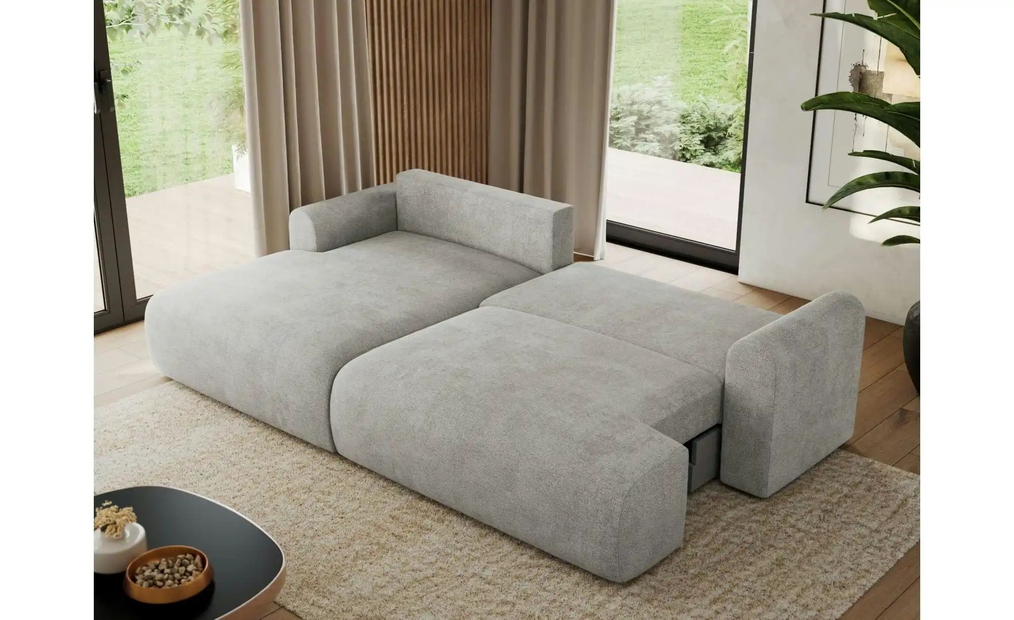 Thumbnail - Ecksofa mit Schlaffunktion Tono ¦ grau ¦ Maße (cm): B: 260 H: 95 Polstermöbel > Sofas > 3-Sitzer - Höffner