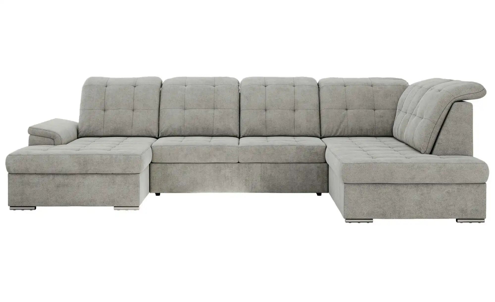 Wohnlandschaft mit Schlaffunktion Madrito ¦ grau ¦ Maße (cm): B: 323 H: 89 Polstermöbel > Sofas > Schlafsofas - Höffner