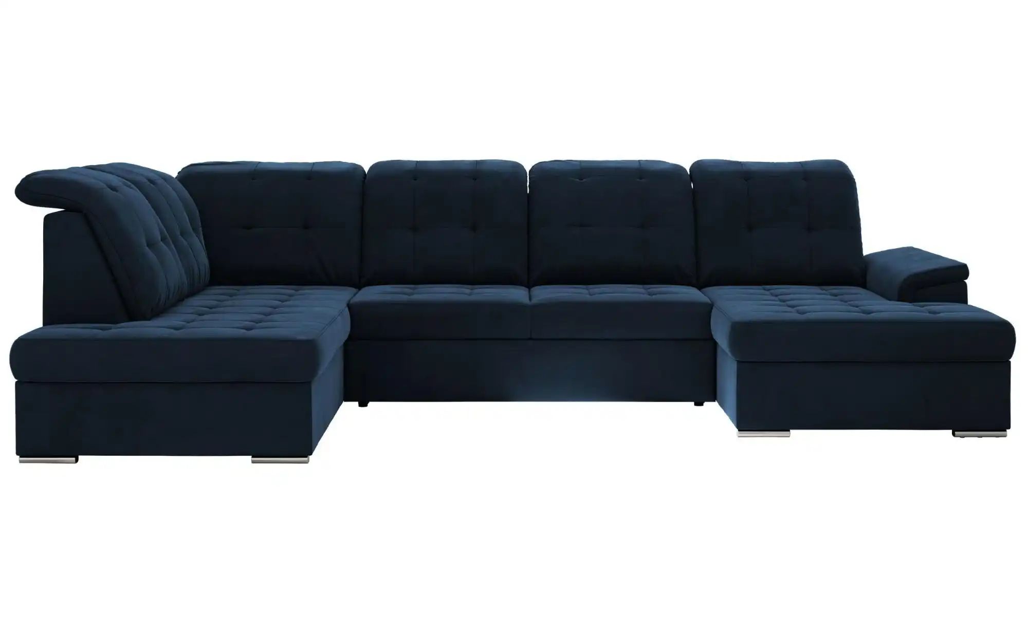 Wohnlandschaft mit Schlaffunktion Madrito  blau  Maße (cm): B: 323 H: 89 | 05904968285439