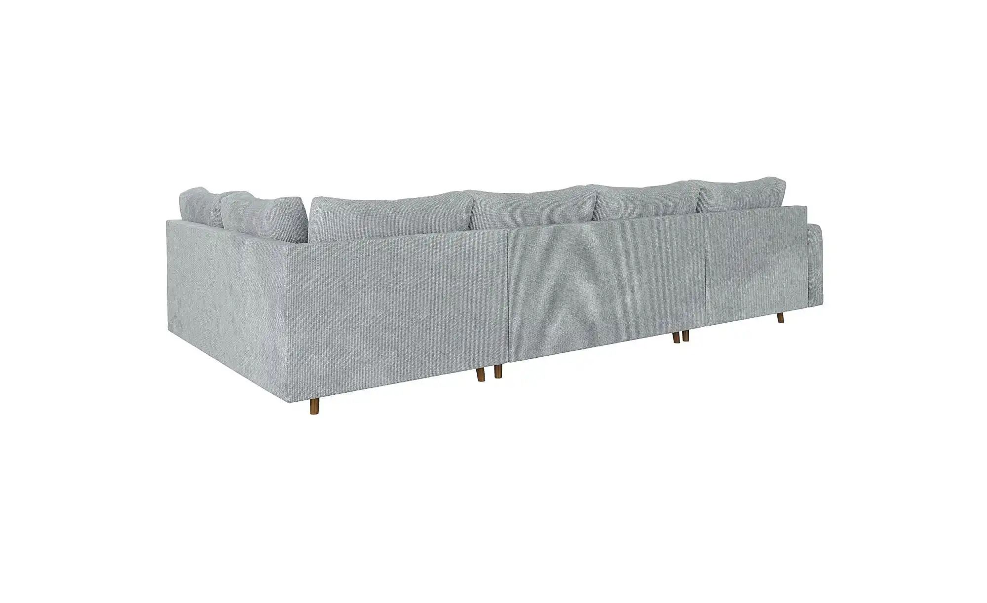 Wohnlandschaft mit Hocker  Trygve ¦ grau ¦ Maße (cm): B: 310 H: 81 Polsterm günstig online kaufen