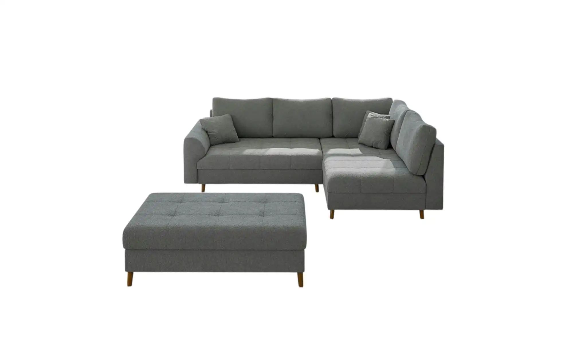 Ecksofa mit Hocker  Lars ¦ grau ¦ Maße (cm): B: 231 H: 81 Polstermöbel > So günstig online kaufen