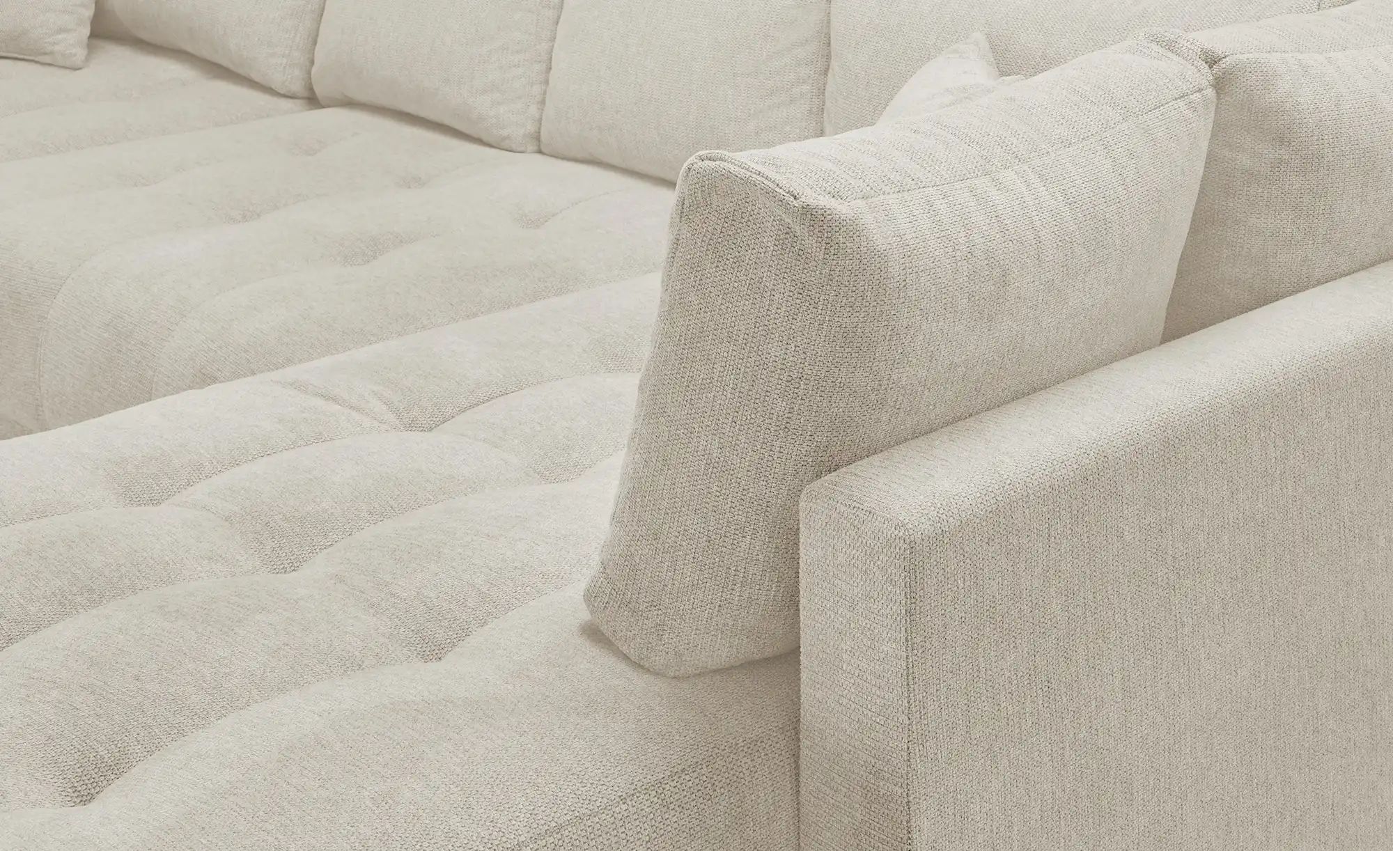 Thumbnail - Wohnlandschaft mit Schlaffunktion Lemie ¦ beige ¦ Maße (cm): B: 356 H: 85 T: 218.0 Polstermöbel > Sofas > Schlafsofas - ...