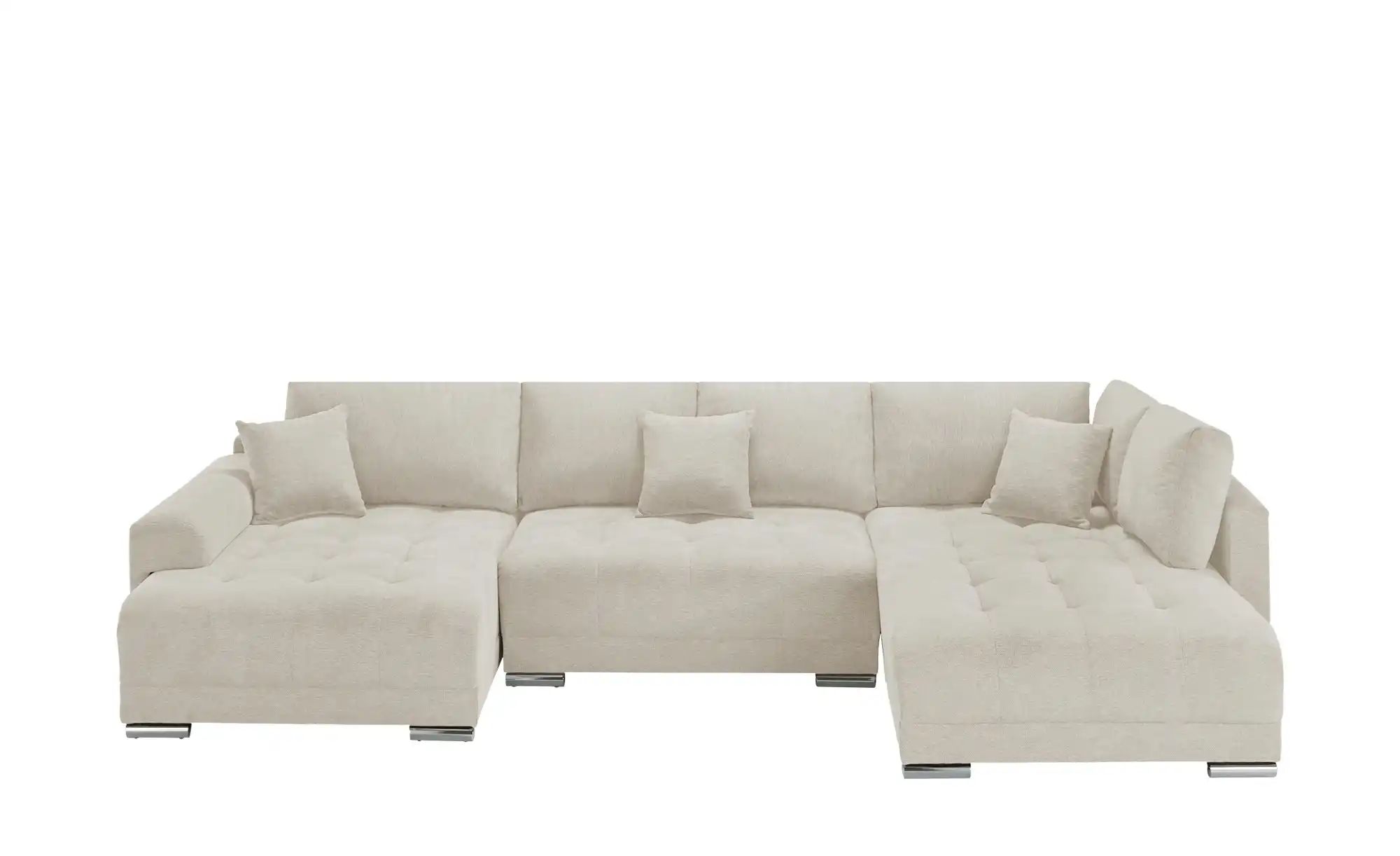 Wohnlandschaft mit Schlaffunktion Lemie ¦ beige ¦ Maße (cm): B: 356 H: 85 T günstig online kaufen