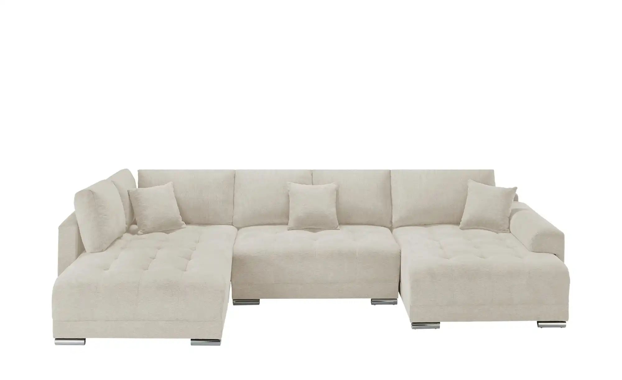 Wohnlandschaft mit Schlaffunktion Lemie ¦ beige ¦ Maße (cm): B: 356 H: 85 T günstig online kaufen