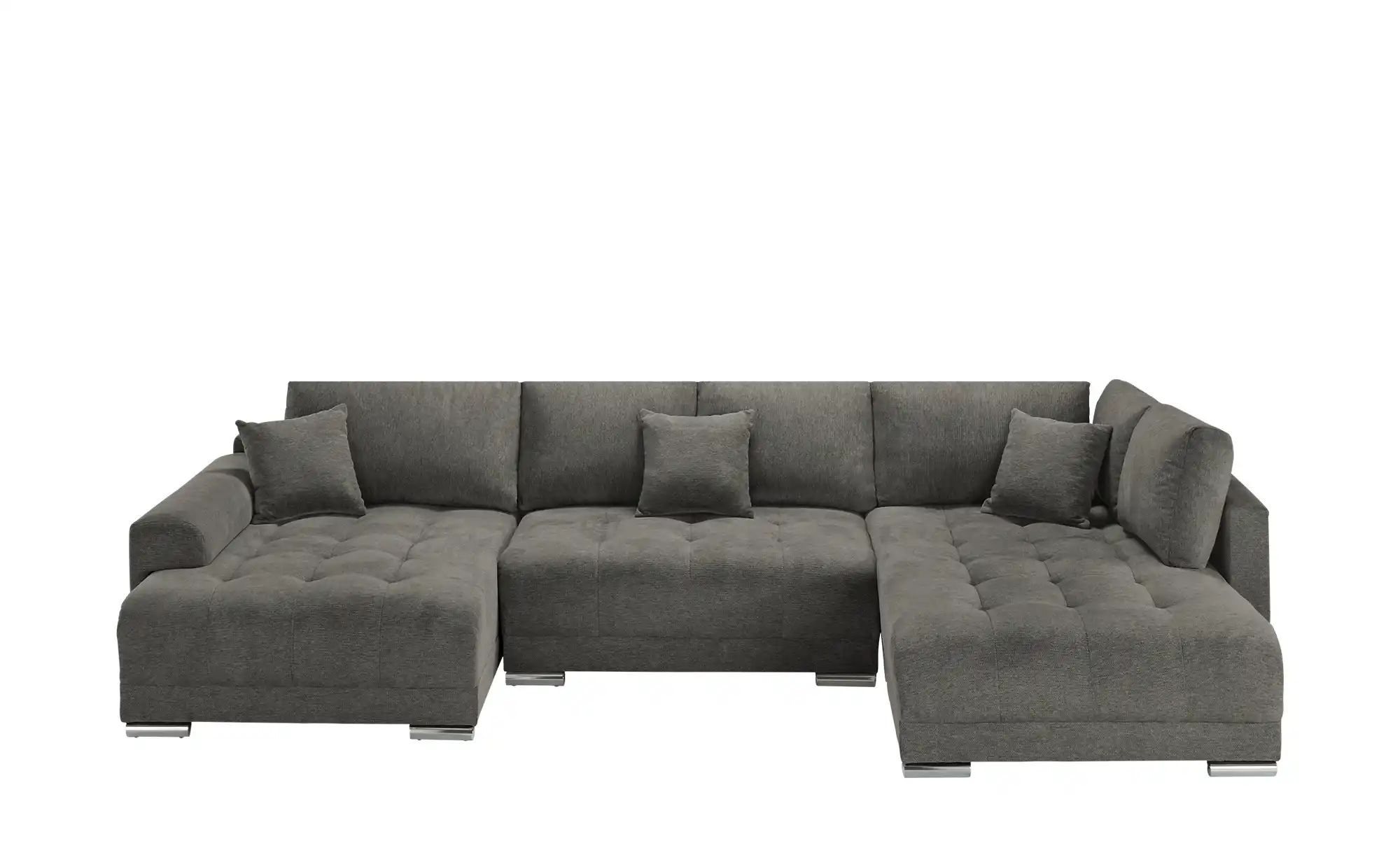 Wohnlandschaft mit Schlaffunktion Lemie ¦ schwarz ¦ Maße (cm): B: 356 H: 85 günstig online kaufen