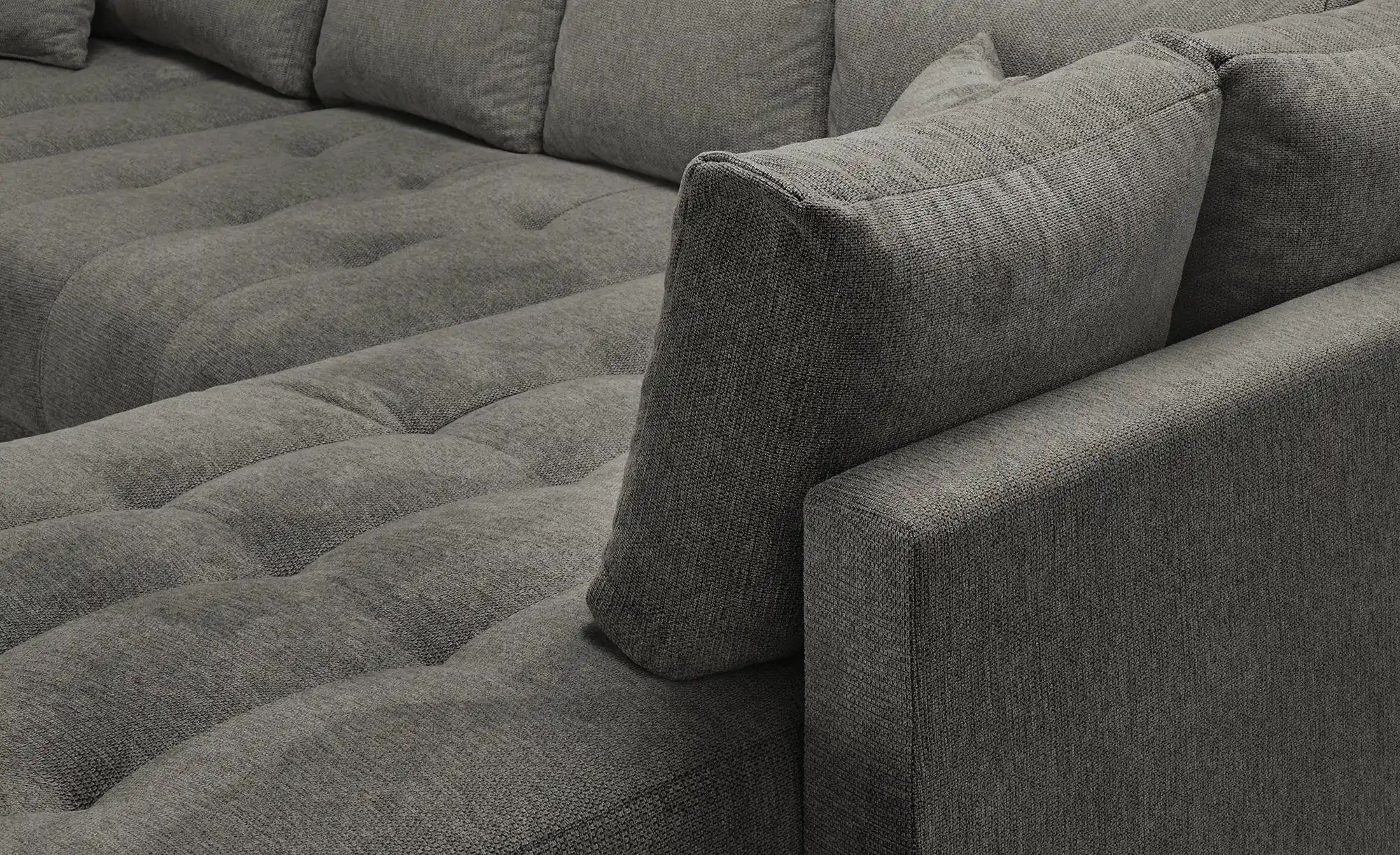 Thumbnail - Wohnlandschaft mit Schlaffunktion Lemie ¦ schwarz ¦ Maße (cm): B: 356 H: 85 T: 218.0 Polstermöbel > Sofas > Wohnlandscha...