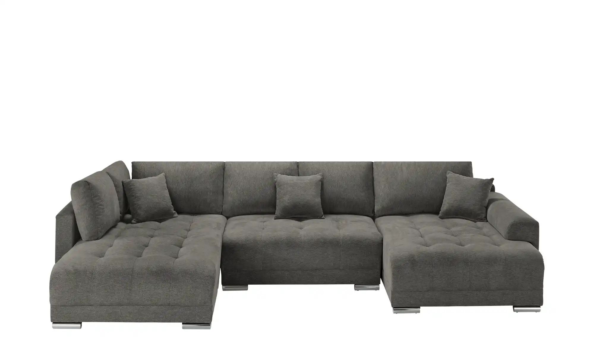 Wohnlandschaft mit Schlaffunktion Lemie ¦ schwarz ¦ Maße (cm): B: 356 H: 85 günstig online kaufen