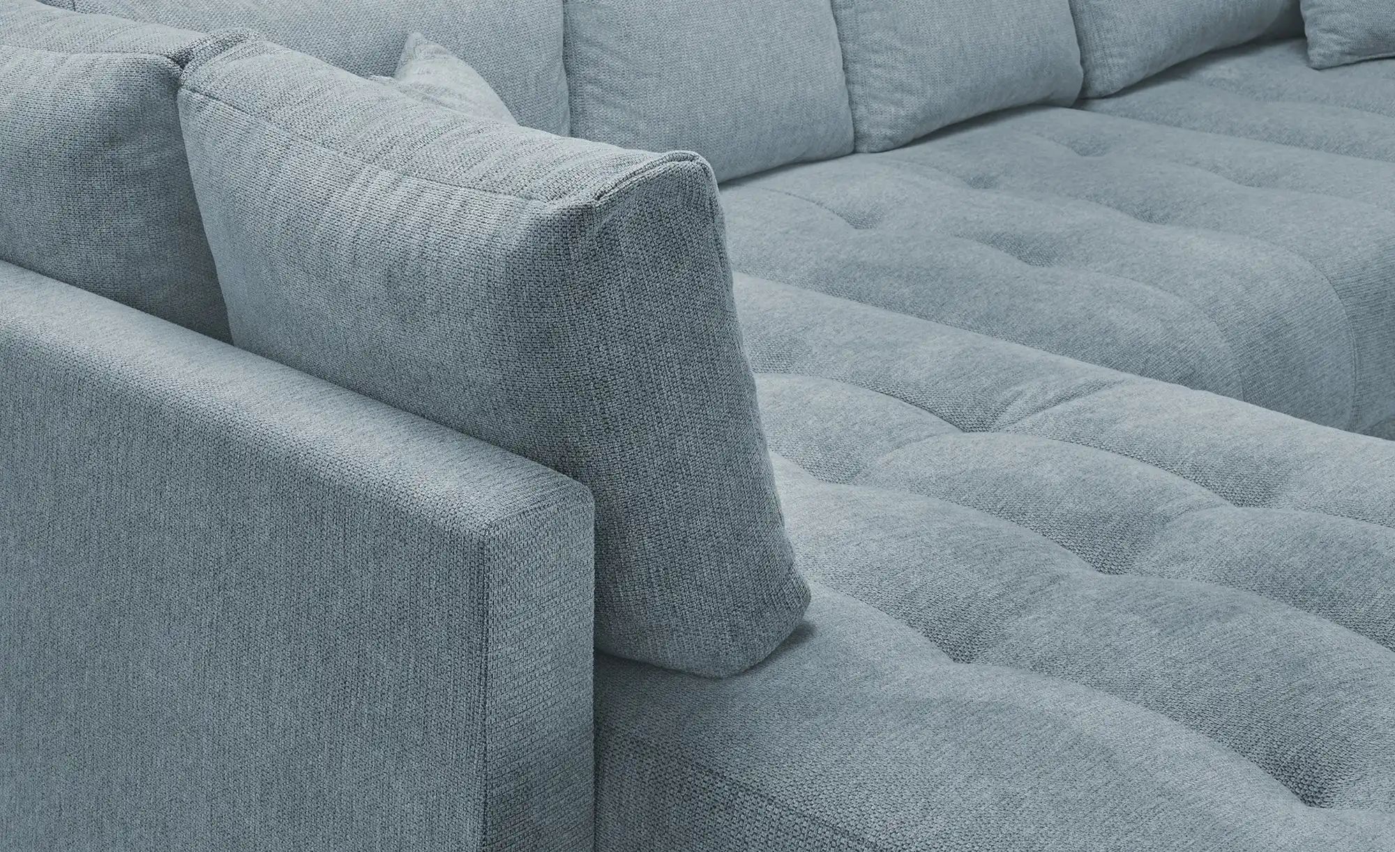 Wohnlandschaft mit Schlaffunktion Lemie ¦ grau ¦ Maße (cm): B: 356 H: 85 T: günstig online kaufen