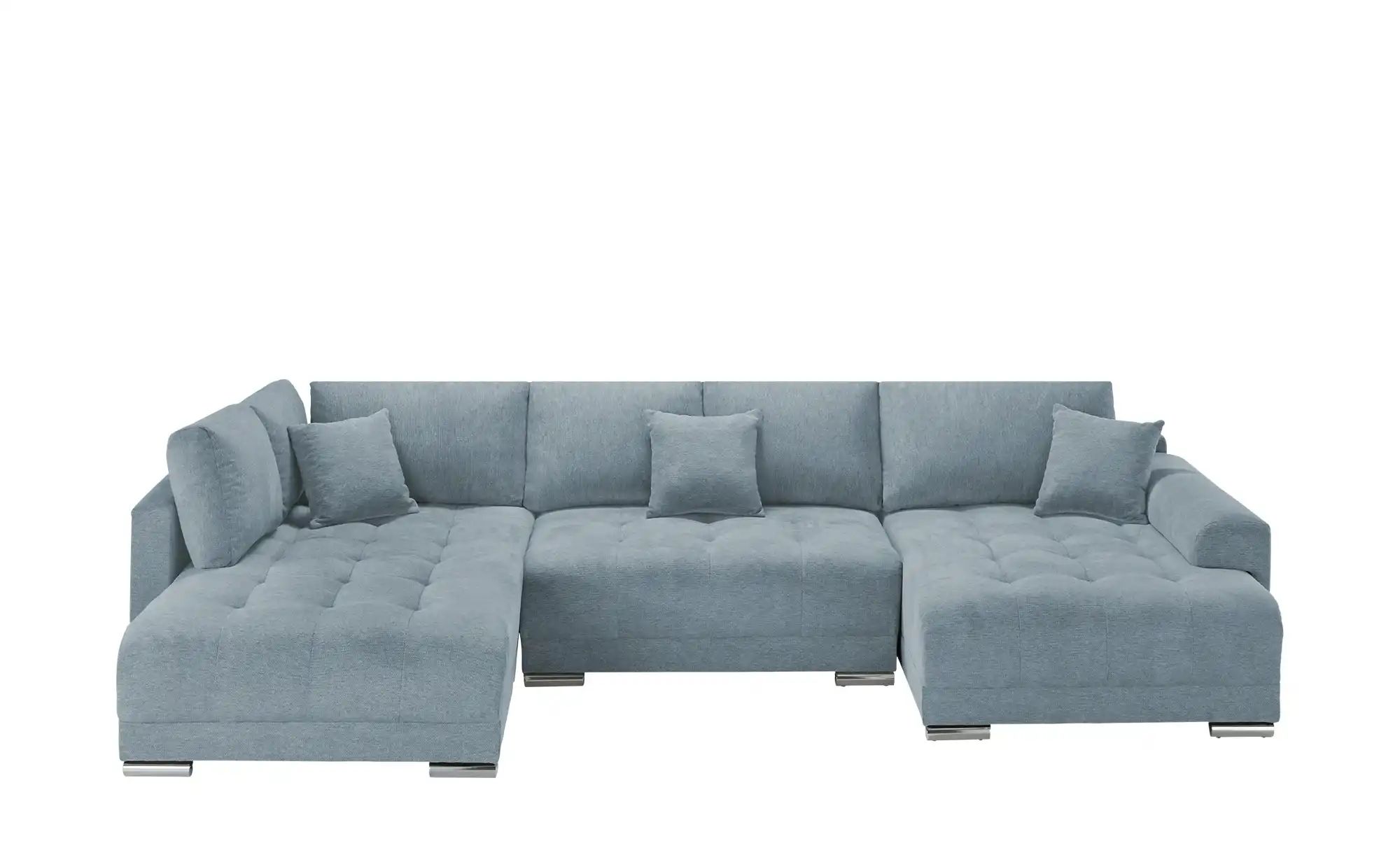 Wohnlandschaft mit Schlaffunktion Lemie ¦ grau ¦ Maße (cm): B: 356 H: 85 T: günstig online kaufen