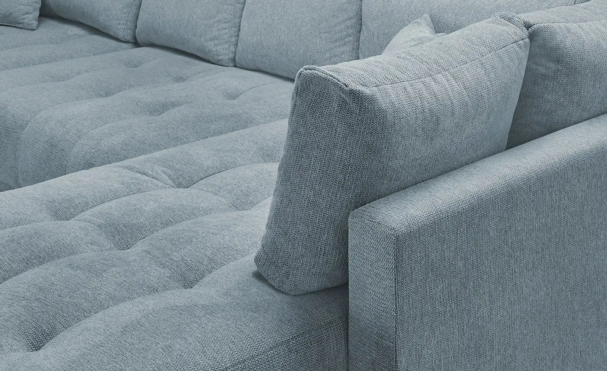 Thumbnail - Wohnlandschaft mit Schlaffunktion Lemie ¦ grau ¦ Maße (cm): B: 356 H: 85 T: 218.0 Polstermöbel > Sofas > Wohnlandschafte...