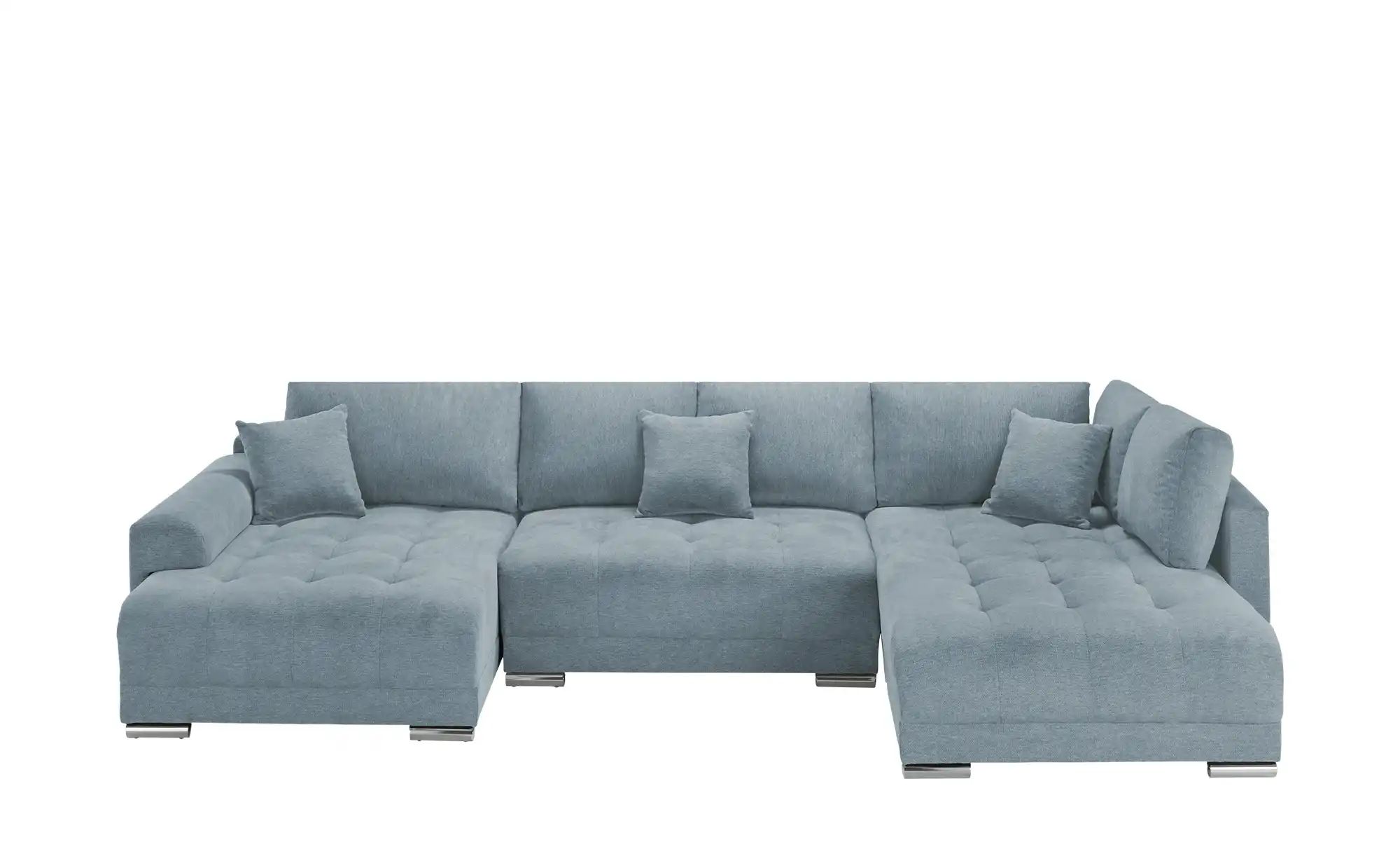 Wohnlandschaft mit Schlaffunktion Lemie ¦ grau ¦ Maße (cm): B: 356 H: 85 T: günstig online kaufen