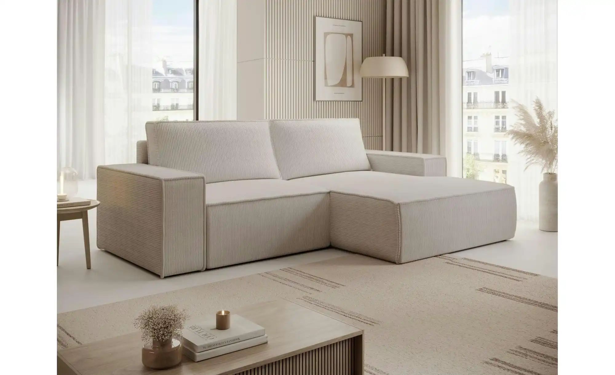 Selsey Ecksofa Farese Mini   ¦ beige ¦ Maße (cm): B: 240 H: 85 Polstermöbel günstig online kaufen