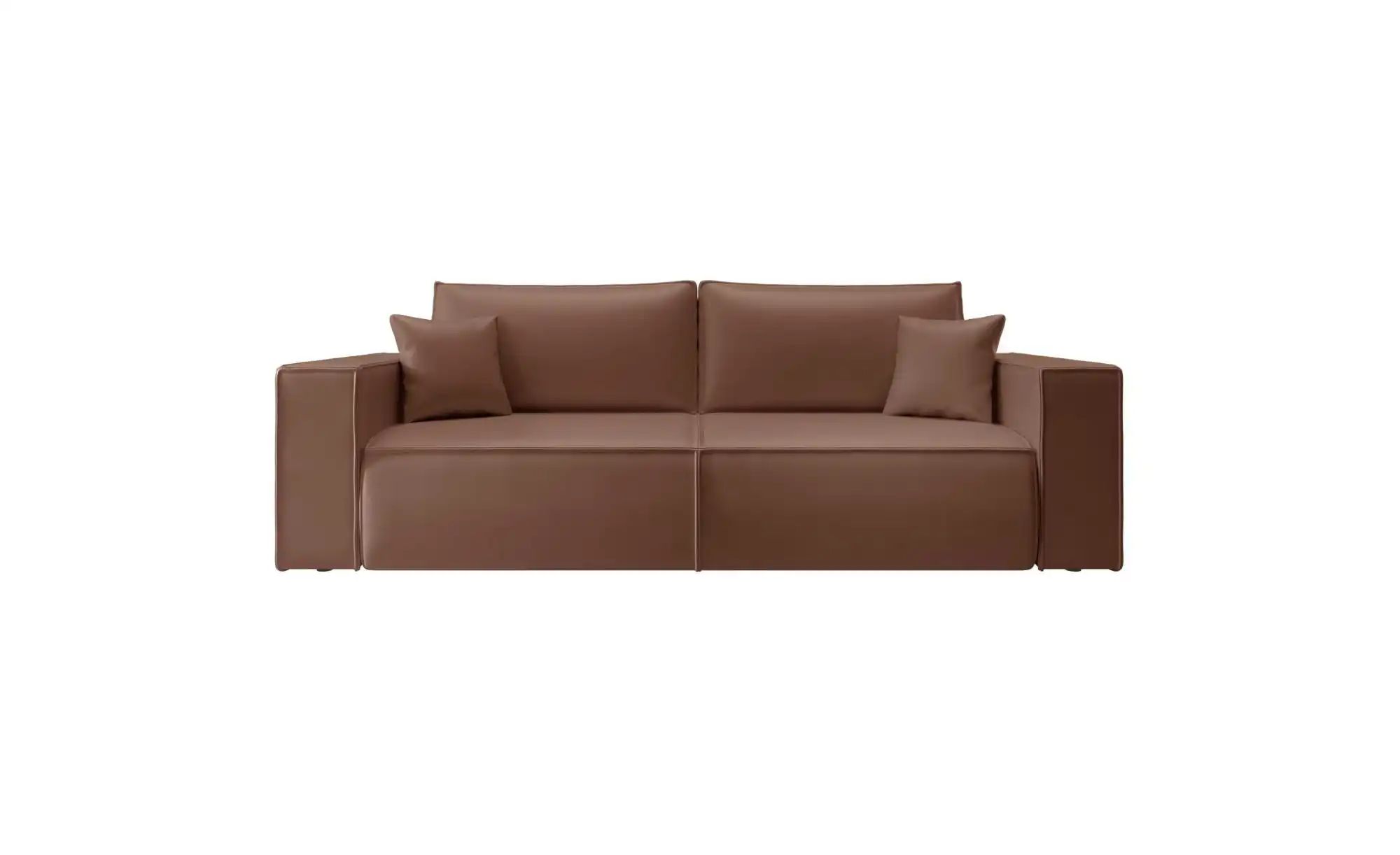 Selsey Schlafsofa  Farese Cuero ¦ braun ¦ Maße (cm): B: 257 H: 86 Polstermö günstig online kaufen
