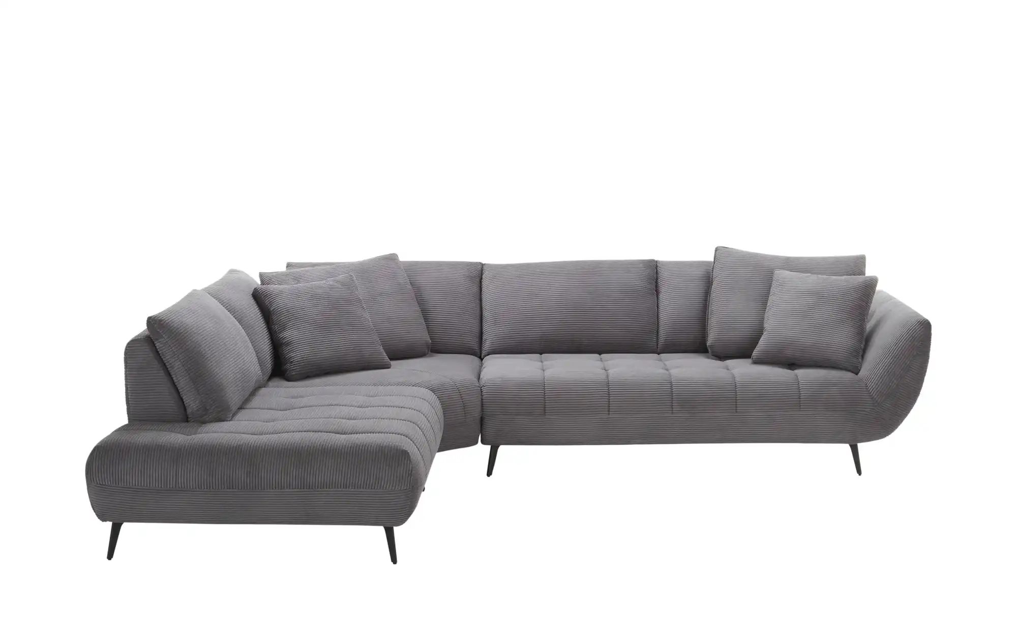 bobb Ecksofa mit Sitztiefenverstellung Carly Novaspring ¦ grau ¦ Maße (cm): günstig online kaufen