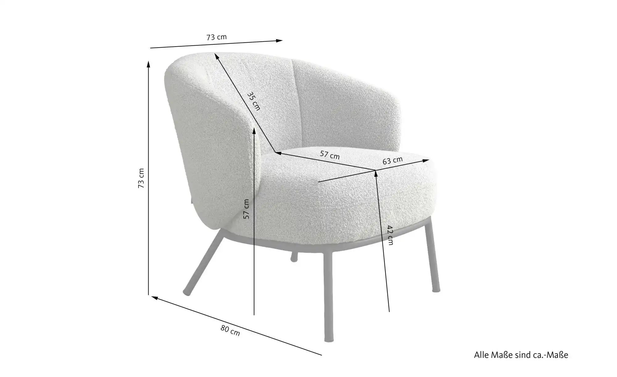 SCHÖNER WOHNEN Kollektion Sessel   ¦ grau ¦ Maße (cm): B: 73 H: 73 Polsterm günstig online kaufen