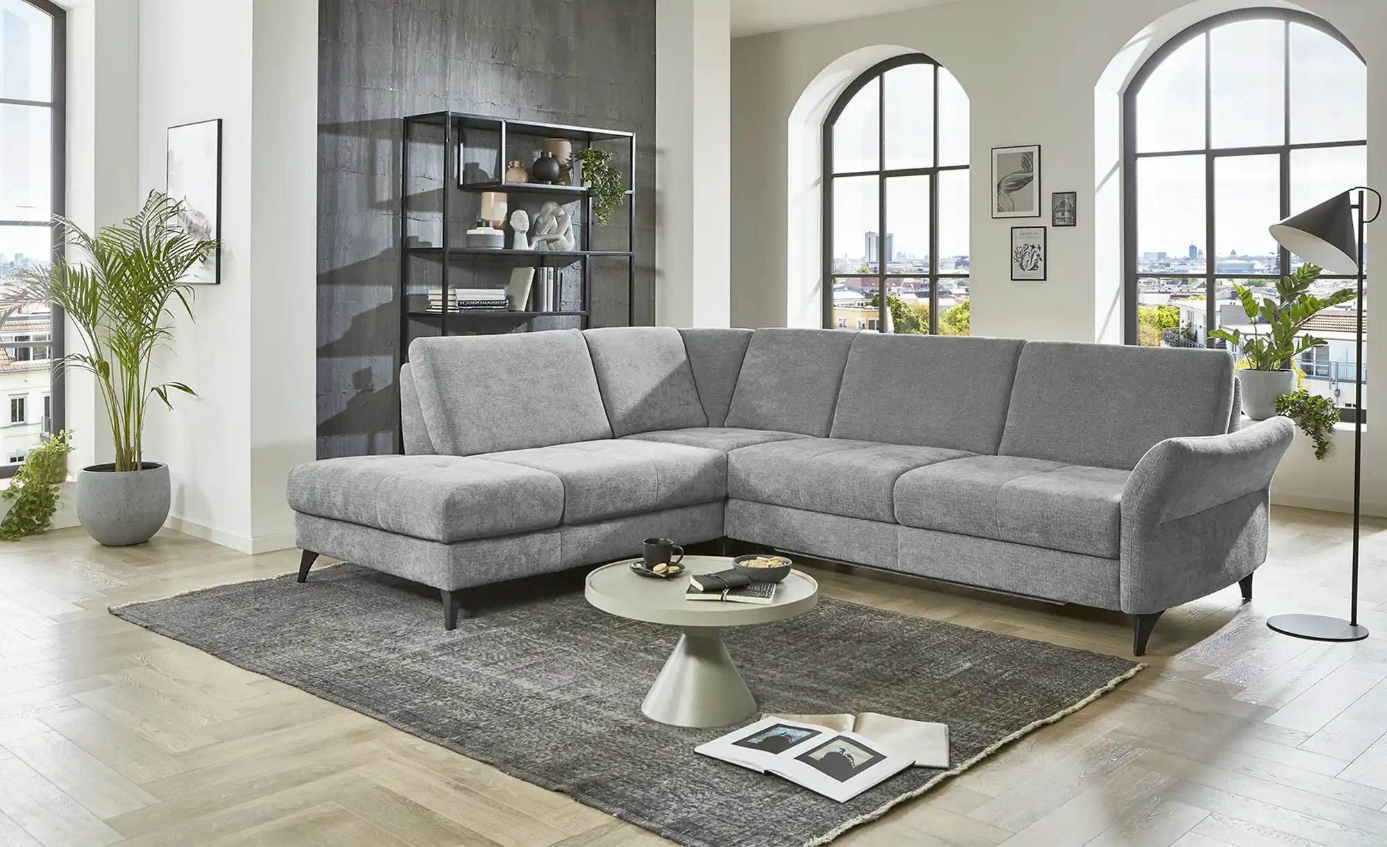 MONDO Ecksofa  Belcaro ¦ grau ¦ Maße (cm): B: 283 H: 88 T: 236.0 Polstermöb günstig online kaufen