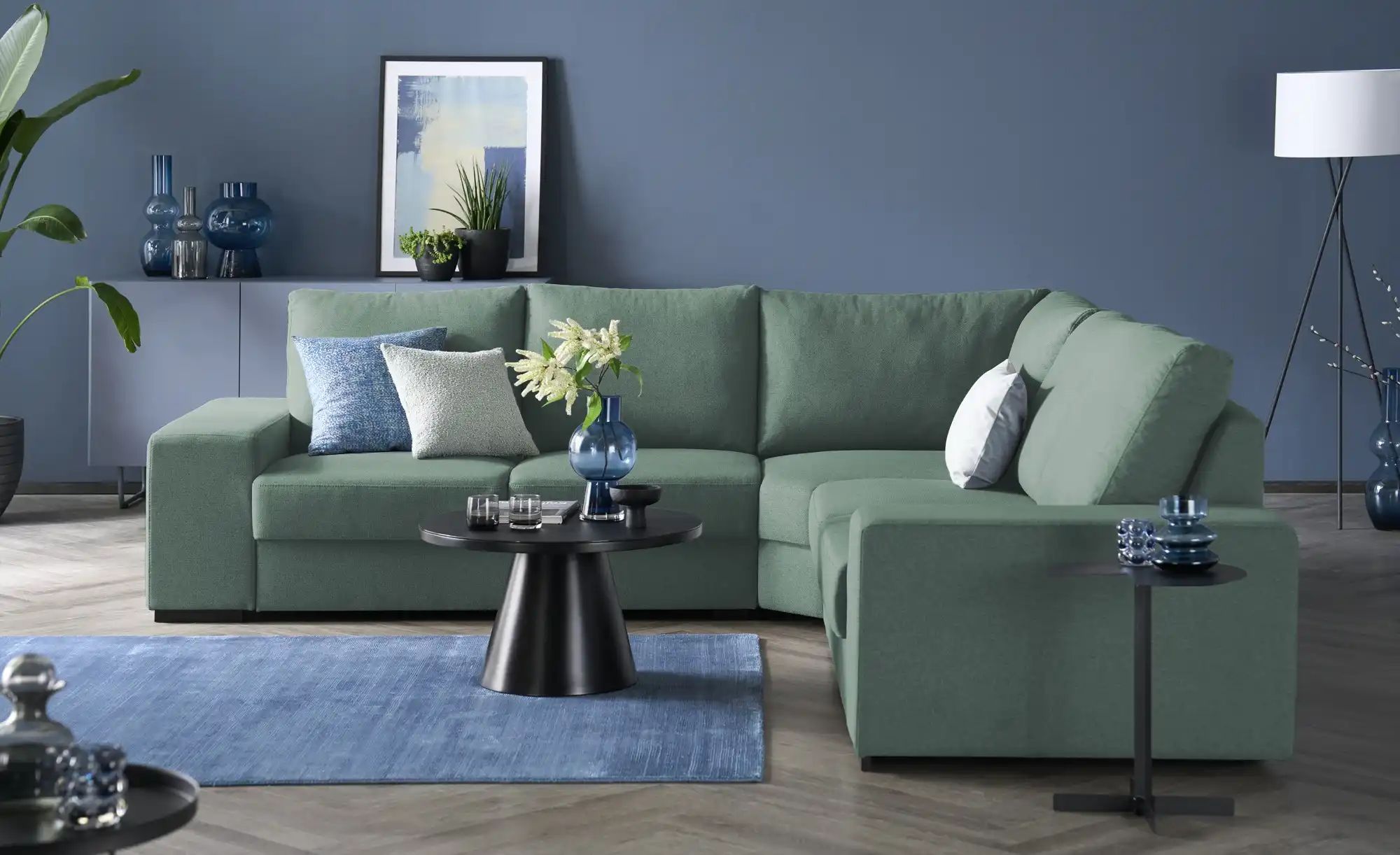 Ecksofa  Reneé ¦ grün ¦ Maße (cm): B: 280 H: 90 T: 280.0 Polstermöbel > Sof günstig online kaufen