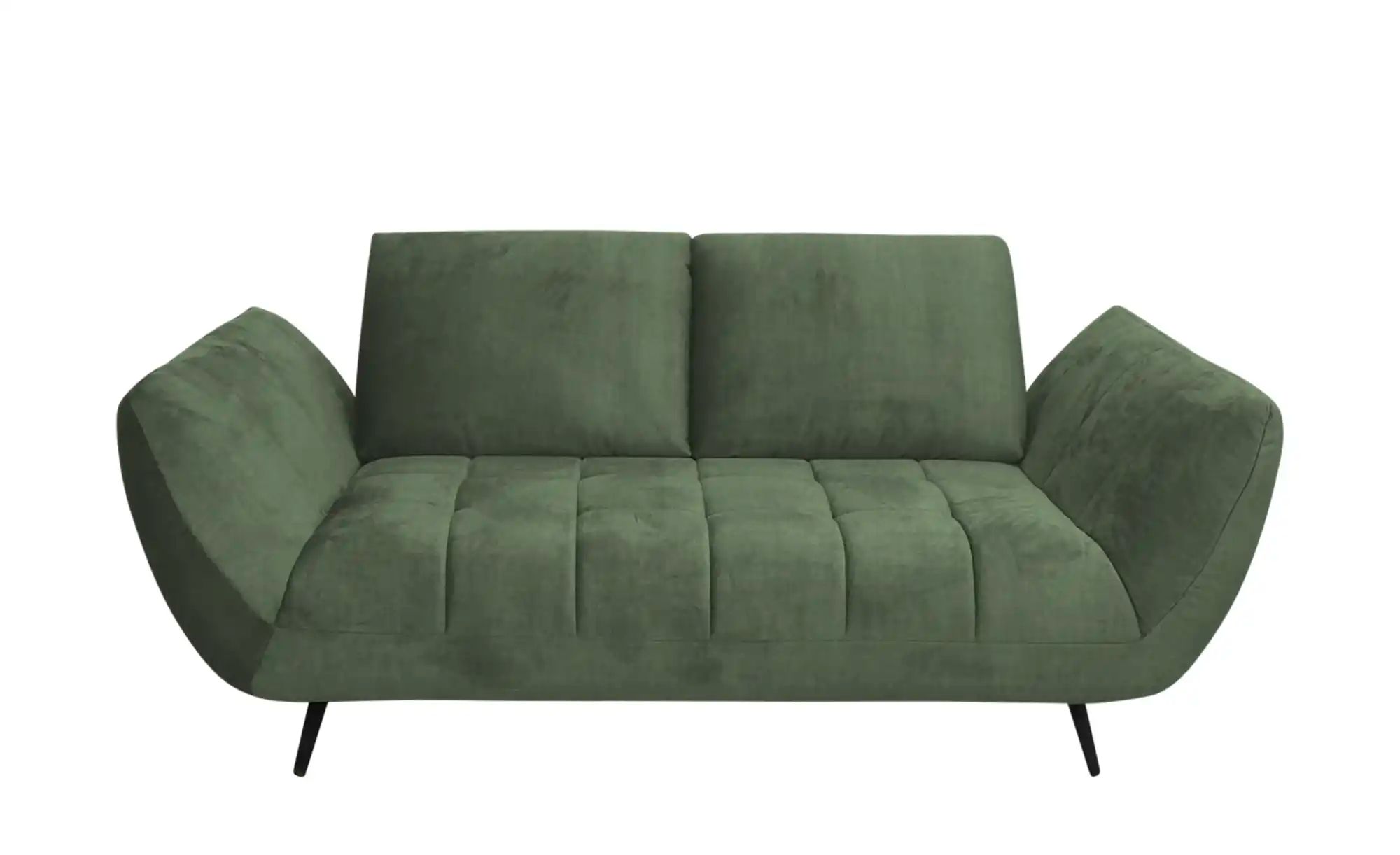 bobb Sofa 2 -sitzig mit Sitztiefenverstellung Carly ¦ grün ¦ Maße (cm): B: 207 H: 90 T: 123.0 Polstermöbel > Sofas > 2-Sitzer - Höffner