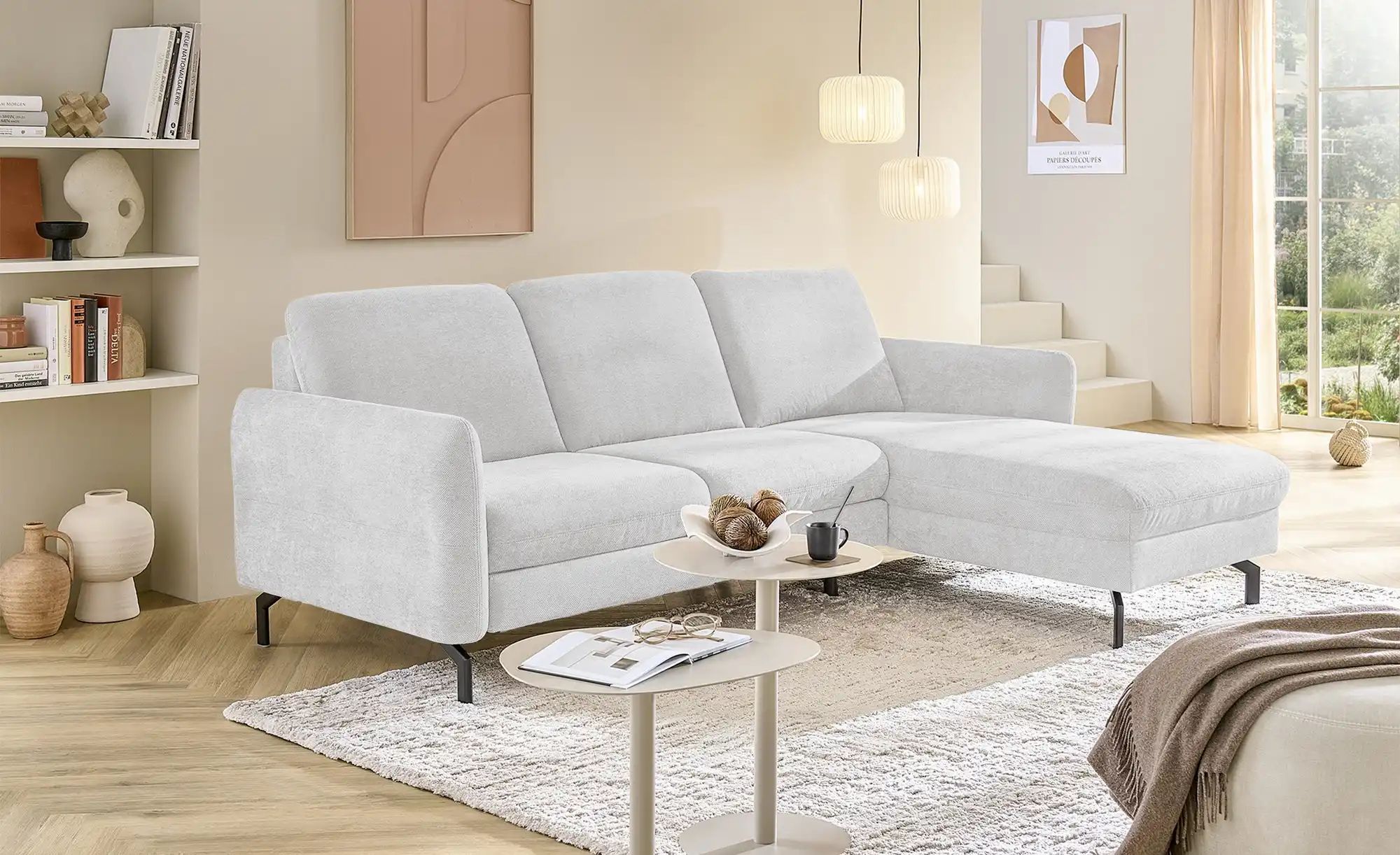 meinSofa Ecksofa  Pia ¦ weiß ¦ Maße (cm): B: 234 H: 91 T: 168.0 Polstermöbe günstig online kaufen