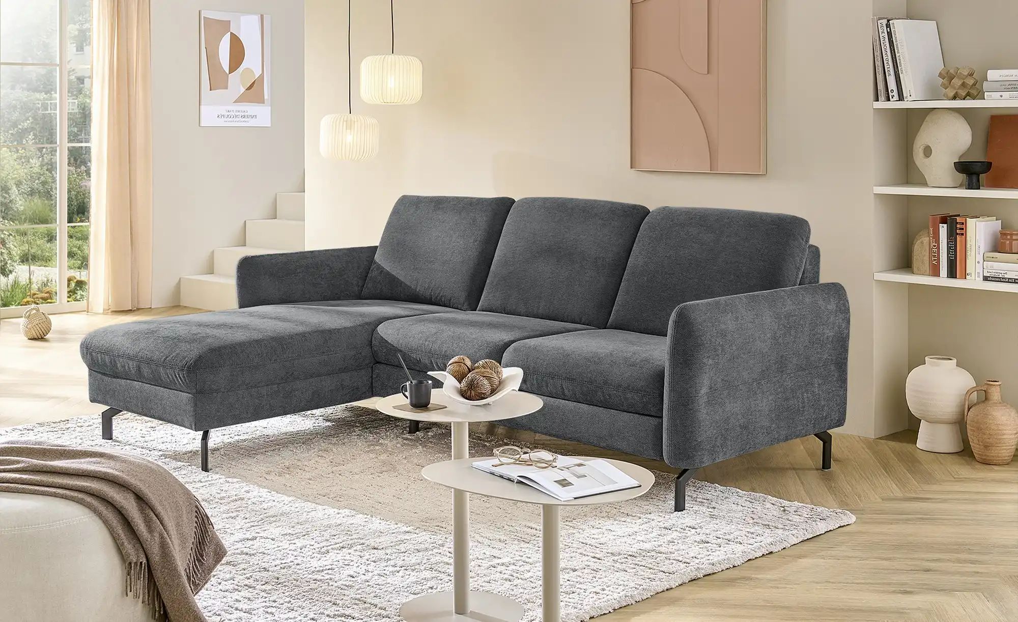 meinSofa Ecksofa  Pia ¦ grau ¦ Maße (cm): B: 234 H: 91 T: 168.0 Polstermöbe günstig online kaufen