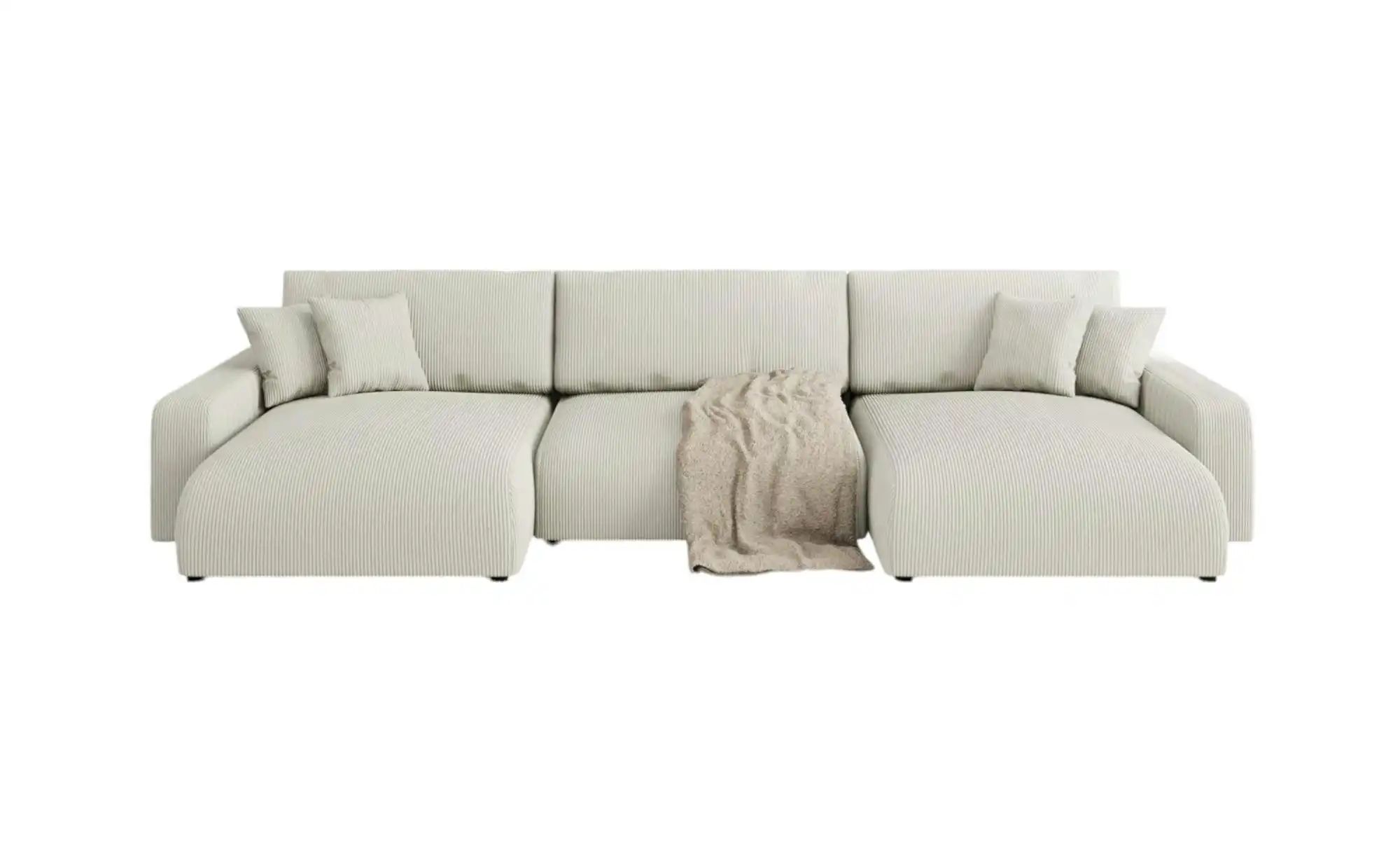 S-STYLE Wohnlandschaft  Emma ¦ beige ¦ Maße (cm): B: 332 H: 78 Polstermöbel günstig online kaufen