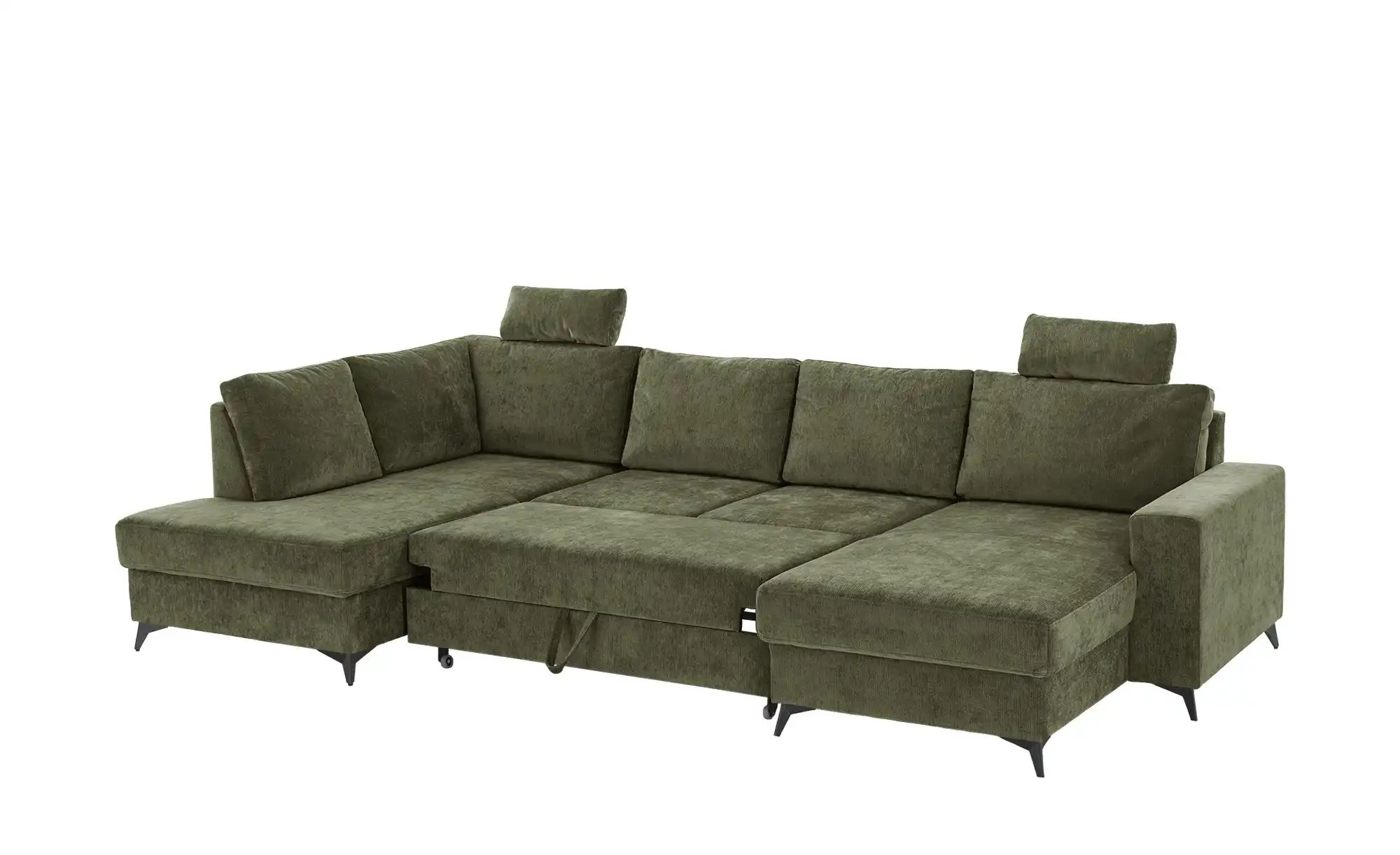 uno Wohnlandschaft mit Schlaffunktion Salamanca ¦ grün ¦ Maße (cm): B: 280 günstig online kaufen