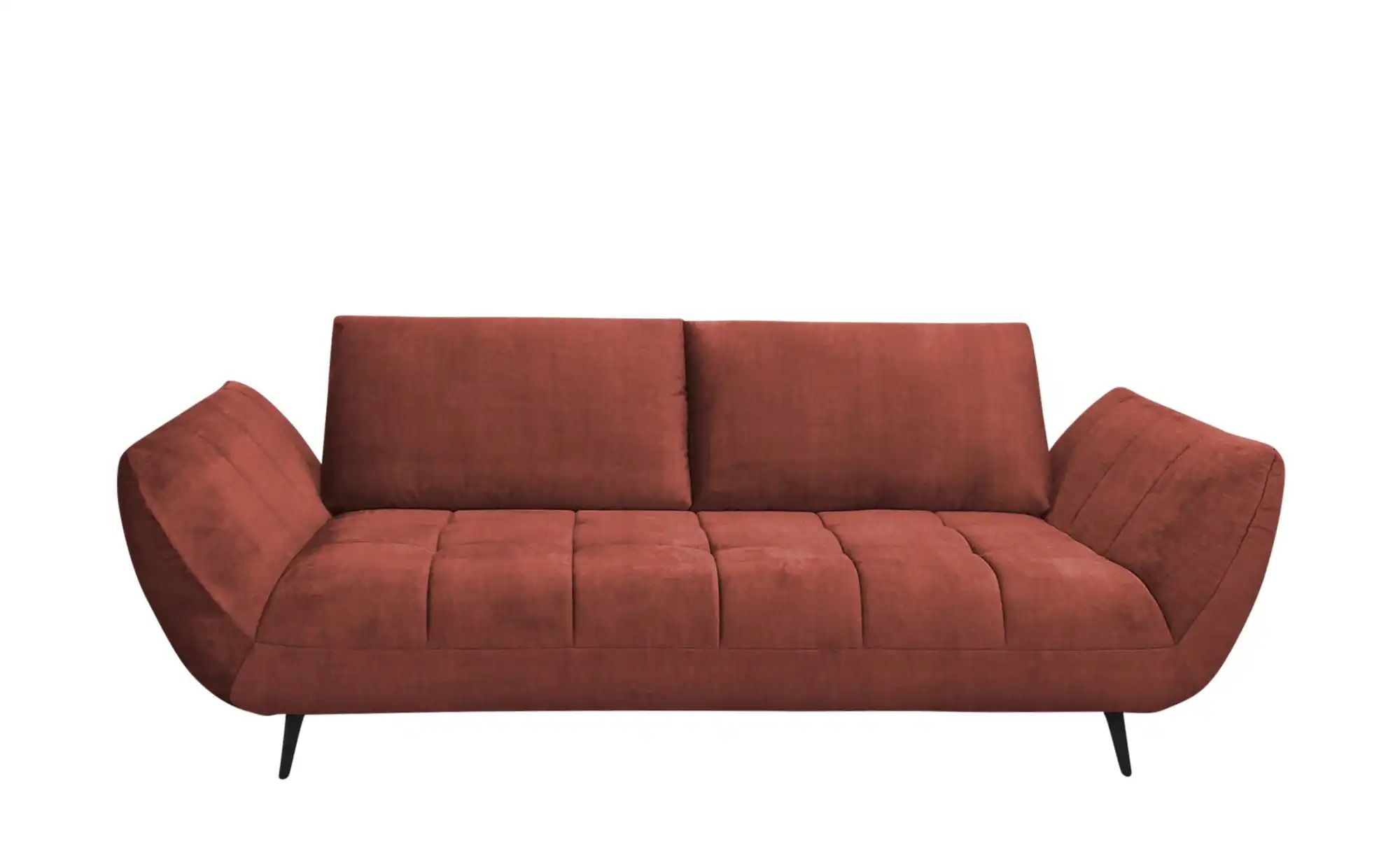 bobb Sofa 2 5 -sitzig mit Sitztiefenverstellung Carly ¦ rot ¦ Maße (cm): B: 240 H: 90 T: 123.0 Polstermöbel > Sofas > 2-Sitzer - Höffner