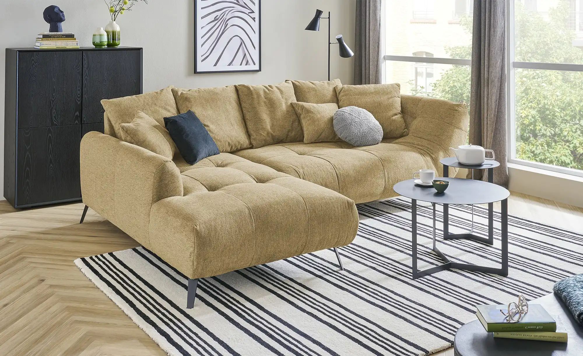 bobb Ecksofa  Bellani III ¦ gelb ¦ Maße (cm): B: 279 H: 98 T: 192.0 Polster günstig online kaufen