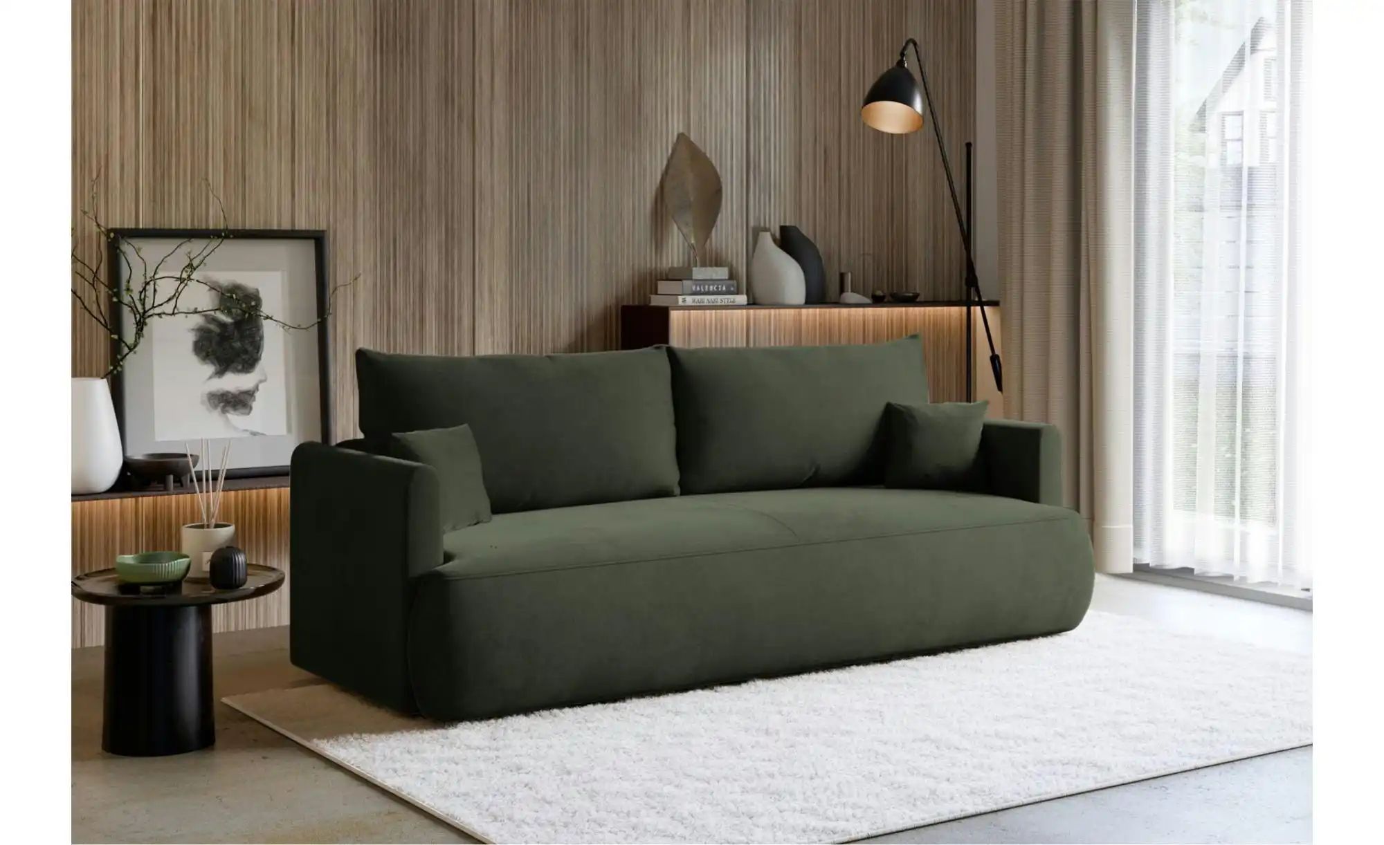 Selsey Schlafsofa  Ovo ¦ grün ¦ Maße (cm): B: 226 H: 90 Polstermöbel > Sofa günstig online kaufen