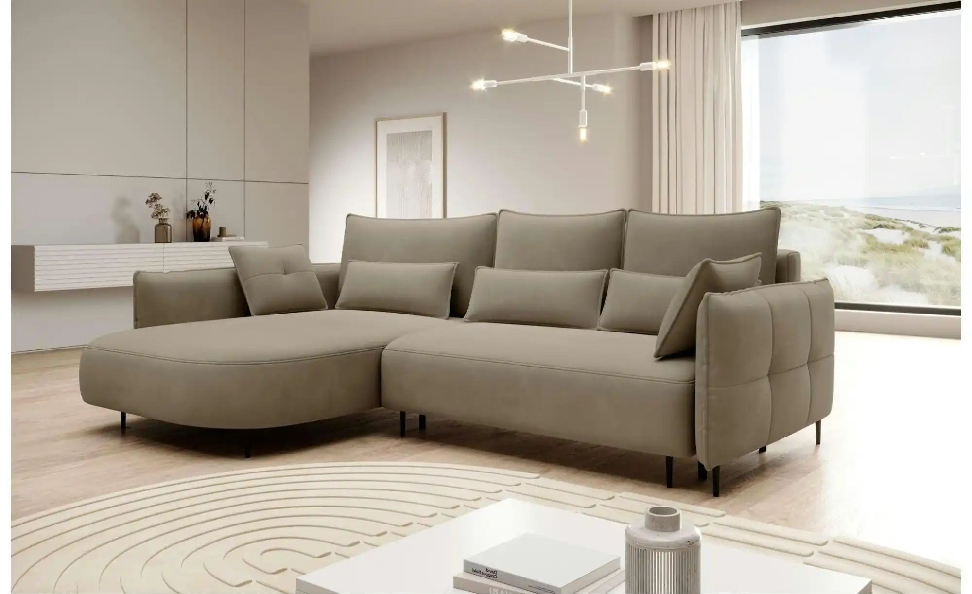 Thumbnail - Selsey Ecksofa Oblivio mit Schlaffunktion Oblivio ¦ braun ¦ Maße (cm): B: 285 H: 95 Polstermöbel > Sofas > 3-Sitzer - Hö...