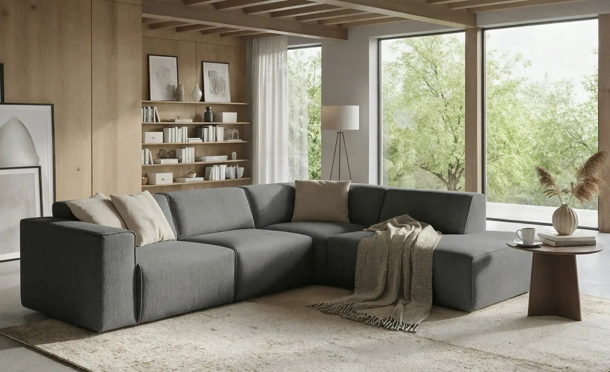 SOHO Ecksofa  Enleen ¦ grau ¦ Maße (cm): B: 282 H: 71 T: 222.0 Polstermöbel günstig online kaufen