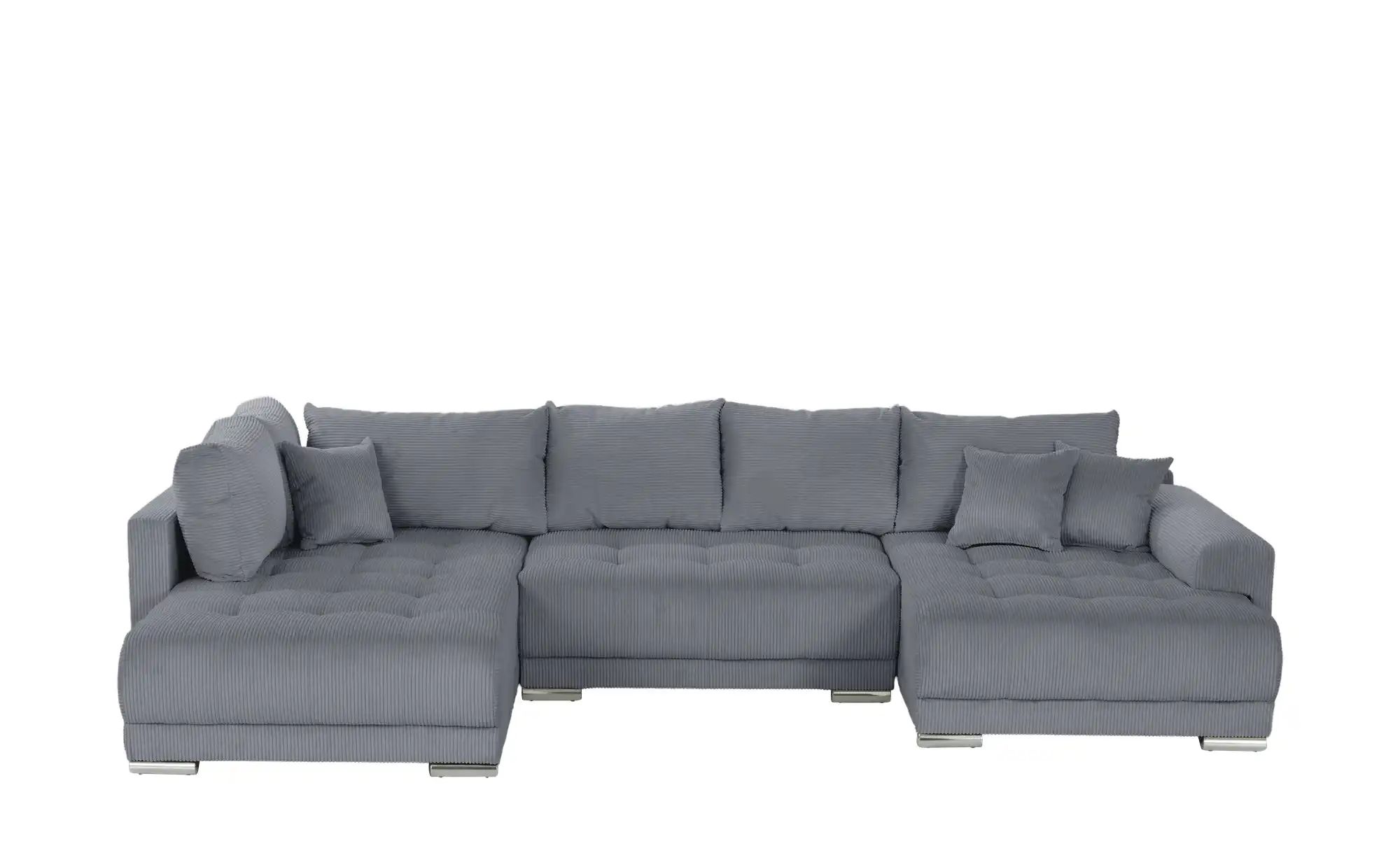 Wohnlandschaft mit Schlaffunktion Lemie ¦ grau ¦ Maße (cm): B: 356 H: 85 T: günstig online kaufen