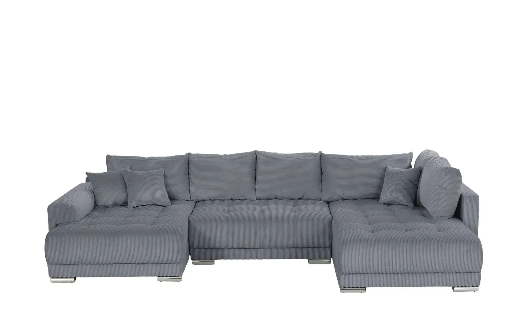 Wohnlandschaft mit Schlaffunktion Lemie ¦ grau ¦ Maße (cm): B: 356 H: 85 T: günstig online kaufen