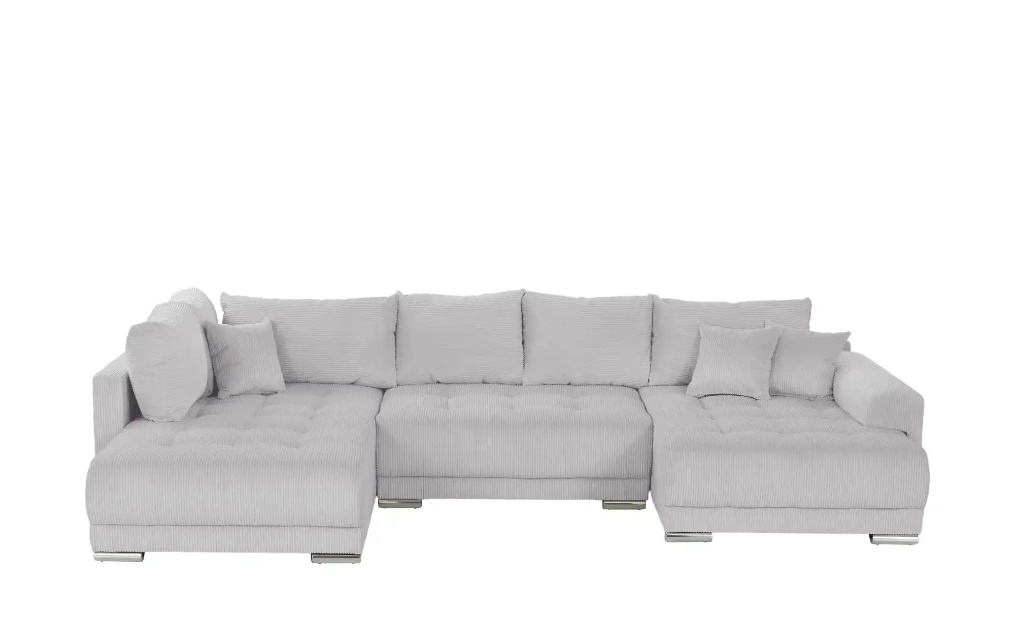 Wohnlandschaft mit Schlaffunktion Lemie ¦ grau ¦ Maße (cm): B: 356 H: 85 T: günstig online kaufen