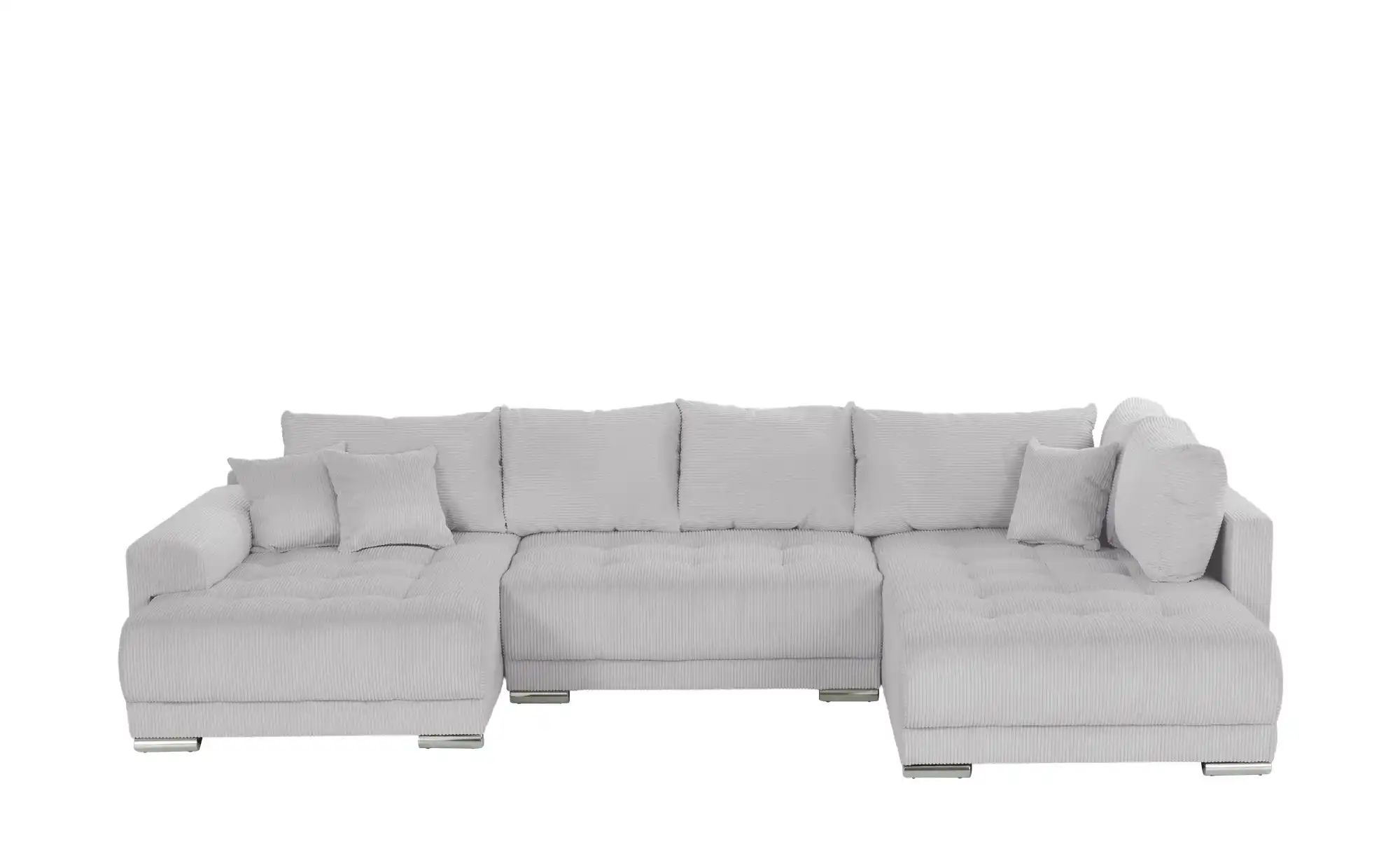 Wohnlandschaft mit Schlaffunktion Lemie ¦ grau ¦ Maße (cm): B: 356 H: 85 T: günstig online kaufen