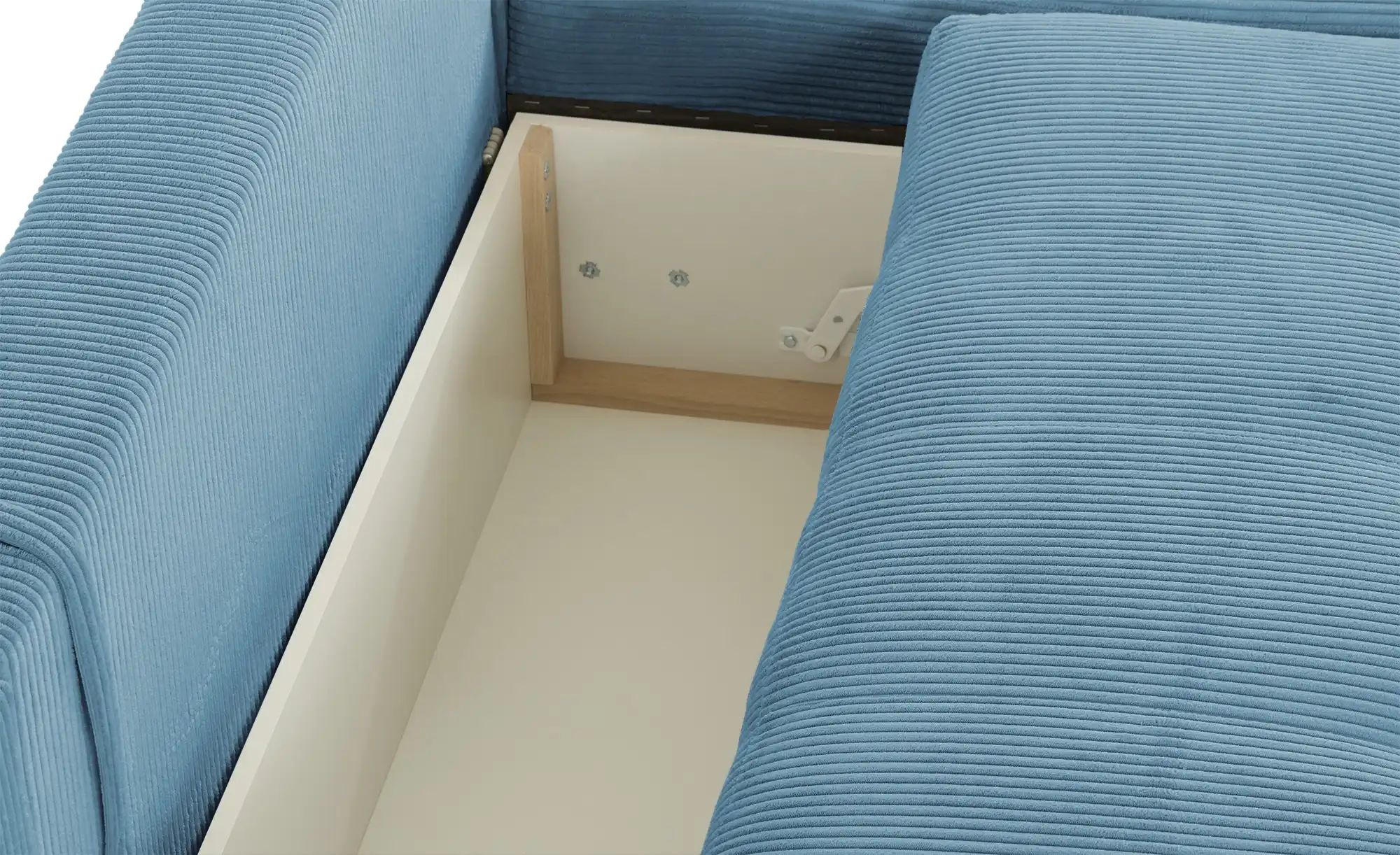 Wohnlandschaft mit Schlaffunktion Lemie ¦ blau ¦ Maße (cm): B: 356 H: 85 T: günstig online kaufen