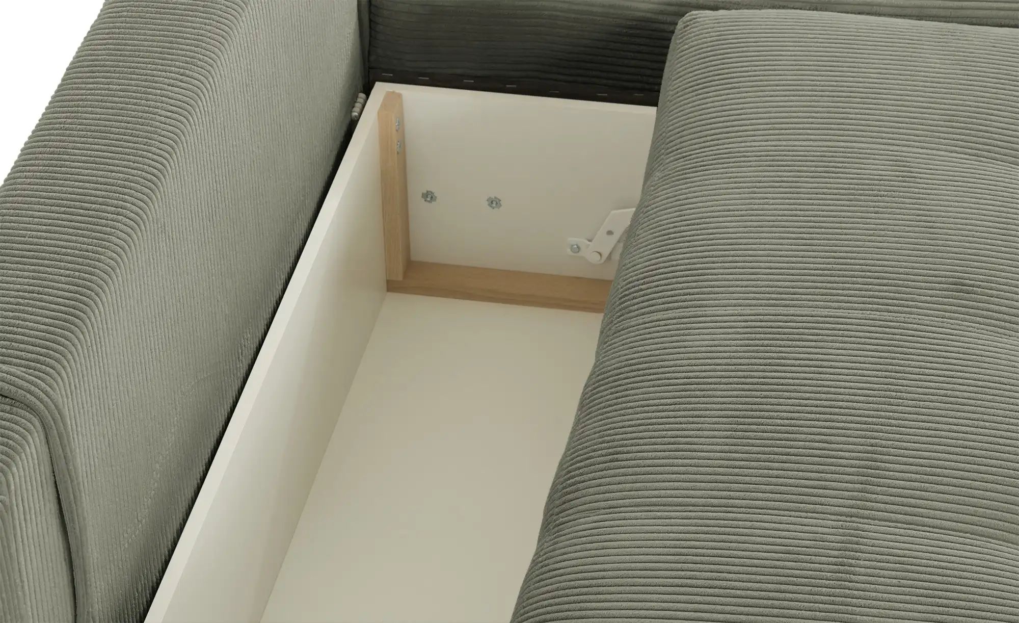 Wohnlandschaft mit Schlaffunktion Lemie ¦ grün ¦ Maße (cm): B: 356 H: 85 T: günstig online kaufen