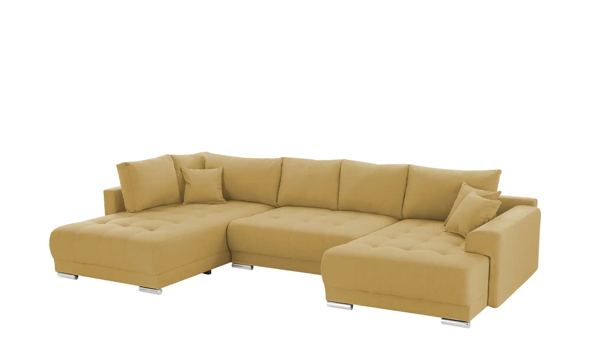 Wohnlandschaft mit Schlaffunktion Lemie ¦ gelb ¦ Maße (cm): B: 356 H: 85 T: günstig online kaufen