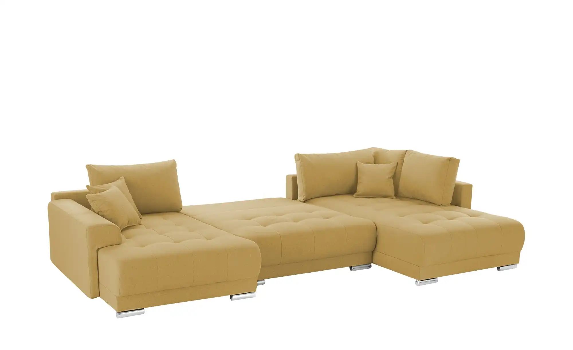 Wohnlandschaft mit Schlaffunktion Lemie ¦ gelb ¦ Maße (cm): B: 356 H: 85 T: günstig online kaufen