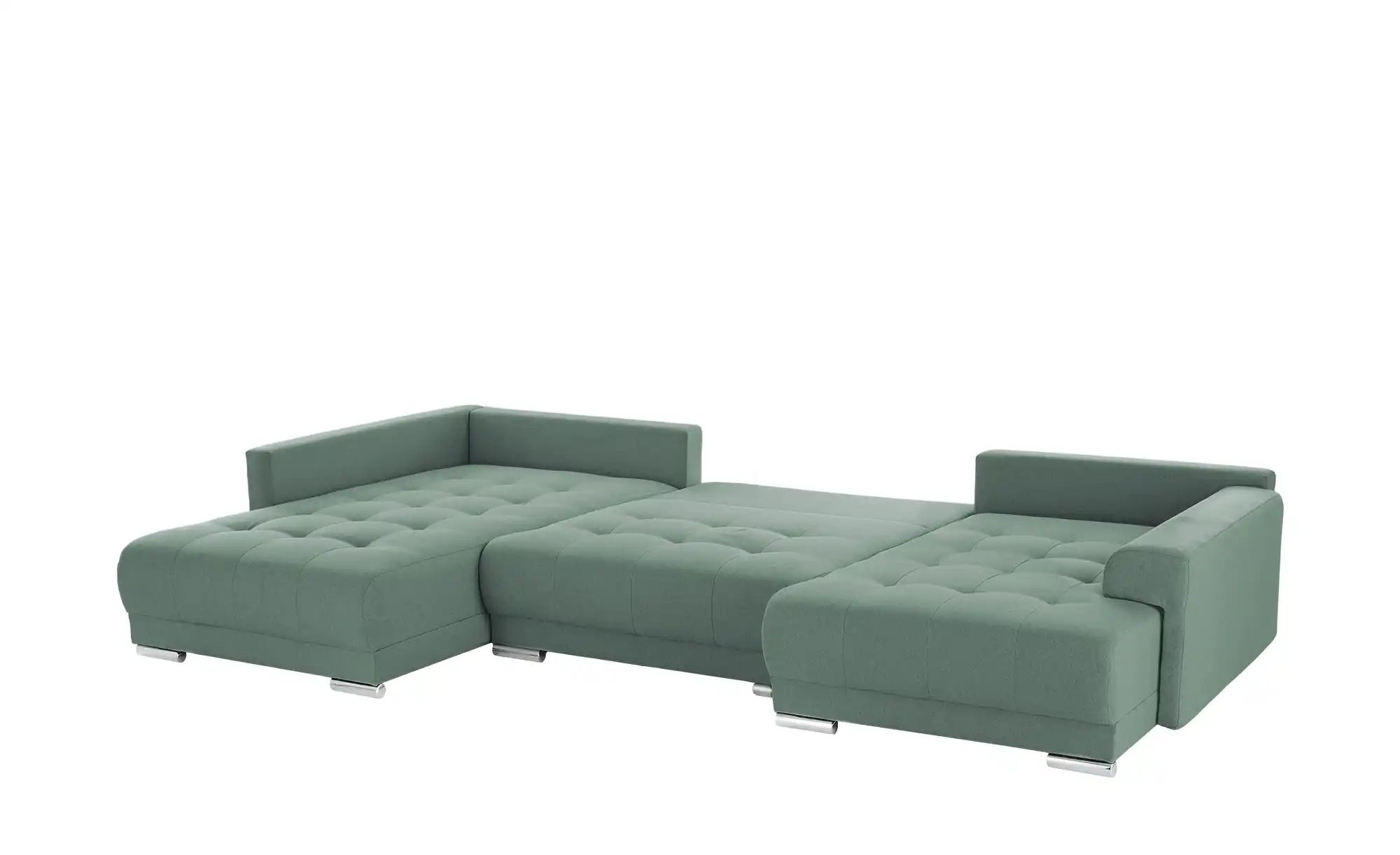 Thumbnail - Wohnlandschaft mit Schlaffunktion Lemie ¦ grün ¦ Maße (cm): B: 356 H: 85 T: 218.0 Polstermöbel > Sofas > Wohnlandschafte...