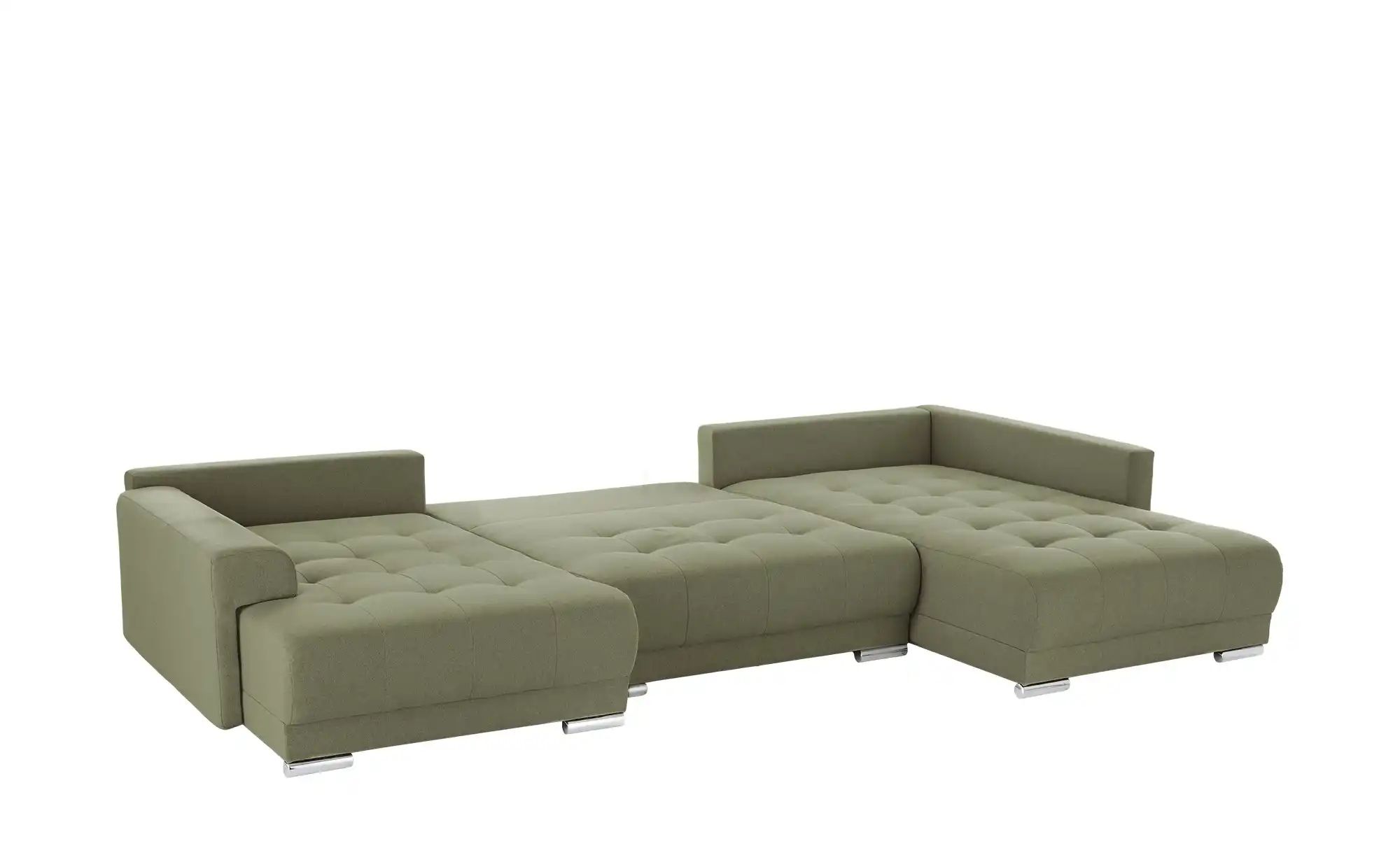 Thumbnail - Wohnlandschaft mit Schlaffunktion Lemie ¦ grün ¦ Maße (cm): B: 356 H: 85 T: 218.0 Polstermöbel > Sofas > Wohnlandschafte...