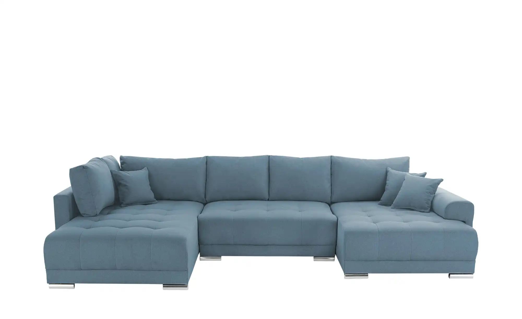 Wohnlandschaft mit Schlaffunktion Lemie ¦ blau ¦ Maße (cm): B: 356 H: 85 T: günstig online kaufen