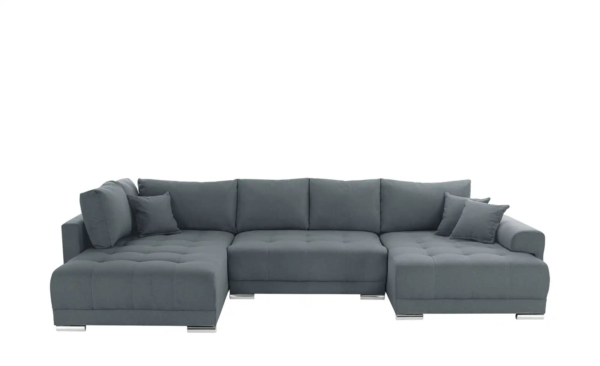 Wohnlandschaft mit Schlaffunktion Lemie ¦ grau ¦ Maße (cm): B: 356 H: 85 T: günstig online kaufen