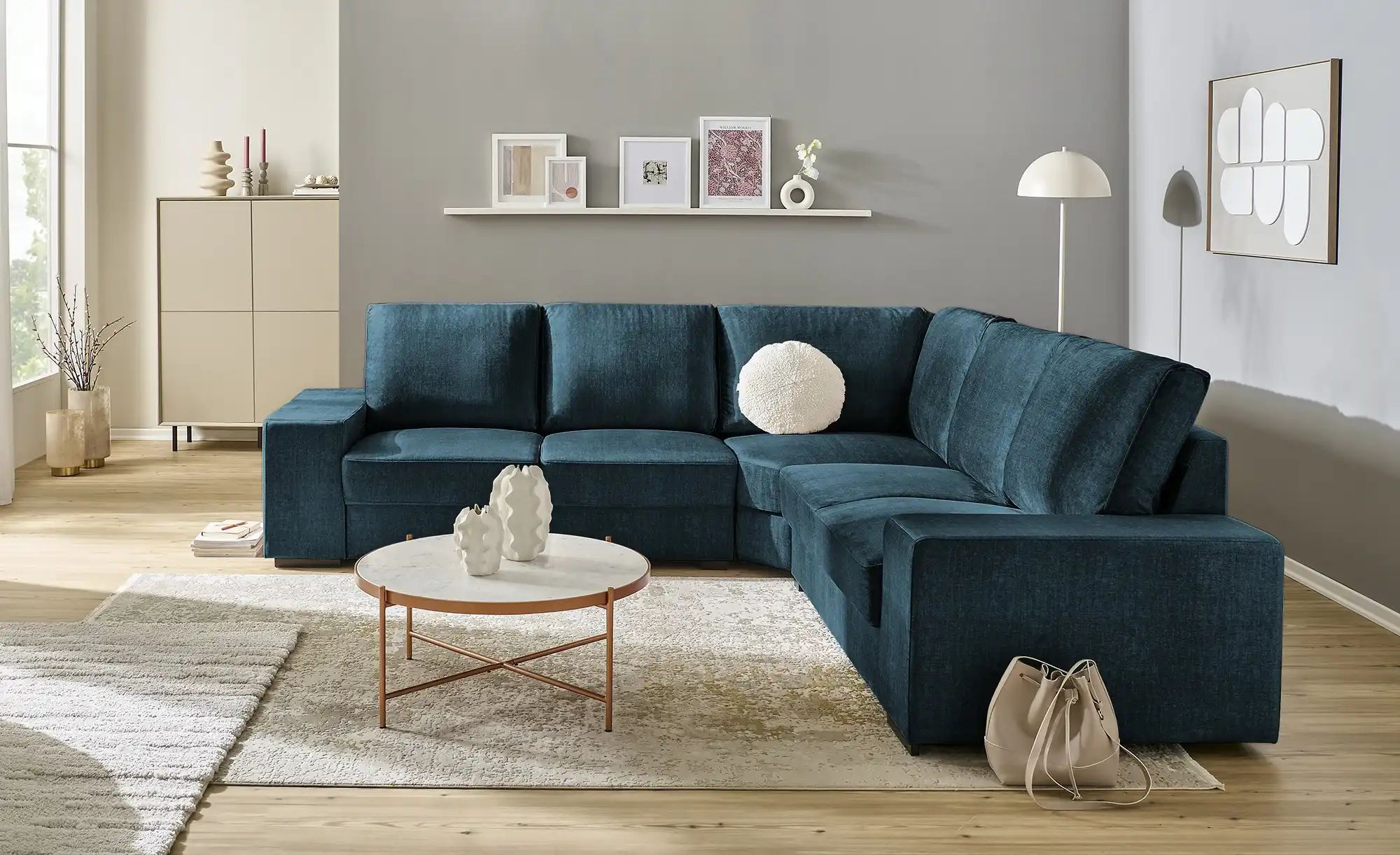 Thumbnail - Ecksofa Reneé ¦ blau ¦ Maße (cm): B: 280 H: 90 T: 280.0 Polstermöbel > Sofas > Ecksofas - Höffner