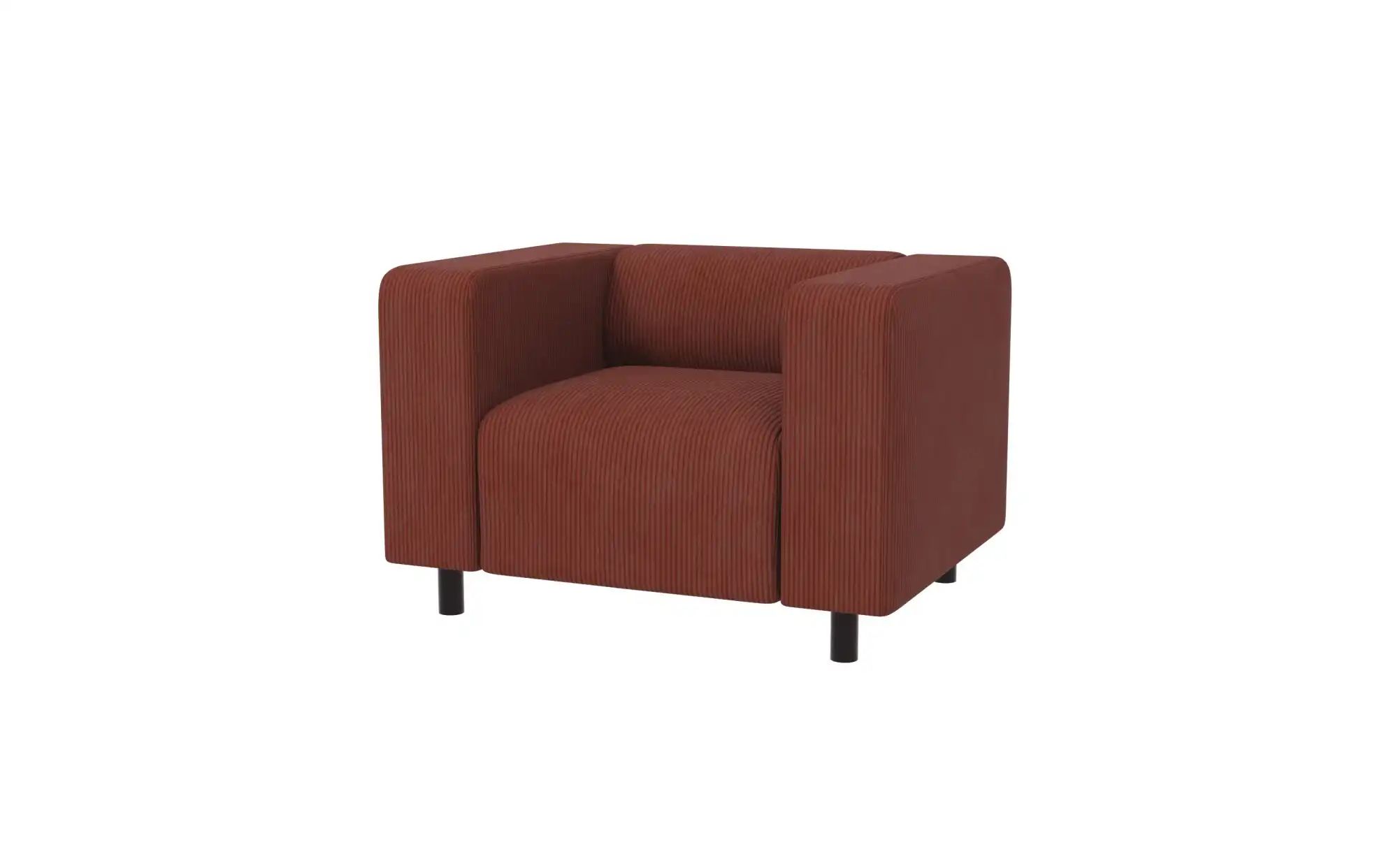 S-STYLE Sessel  Oskar ¦ rot ¦ Maße (cm): B: 95 H: 65 Polstermöbel > Sessel günstig online kaufen