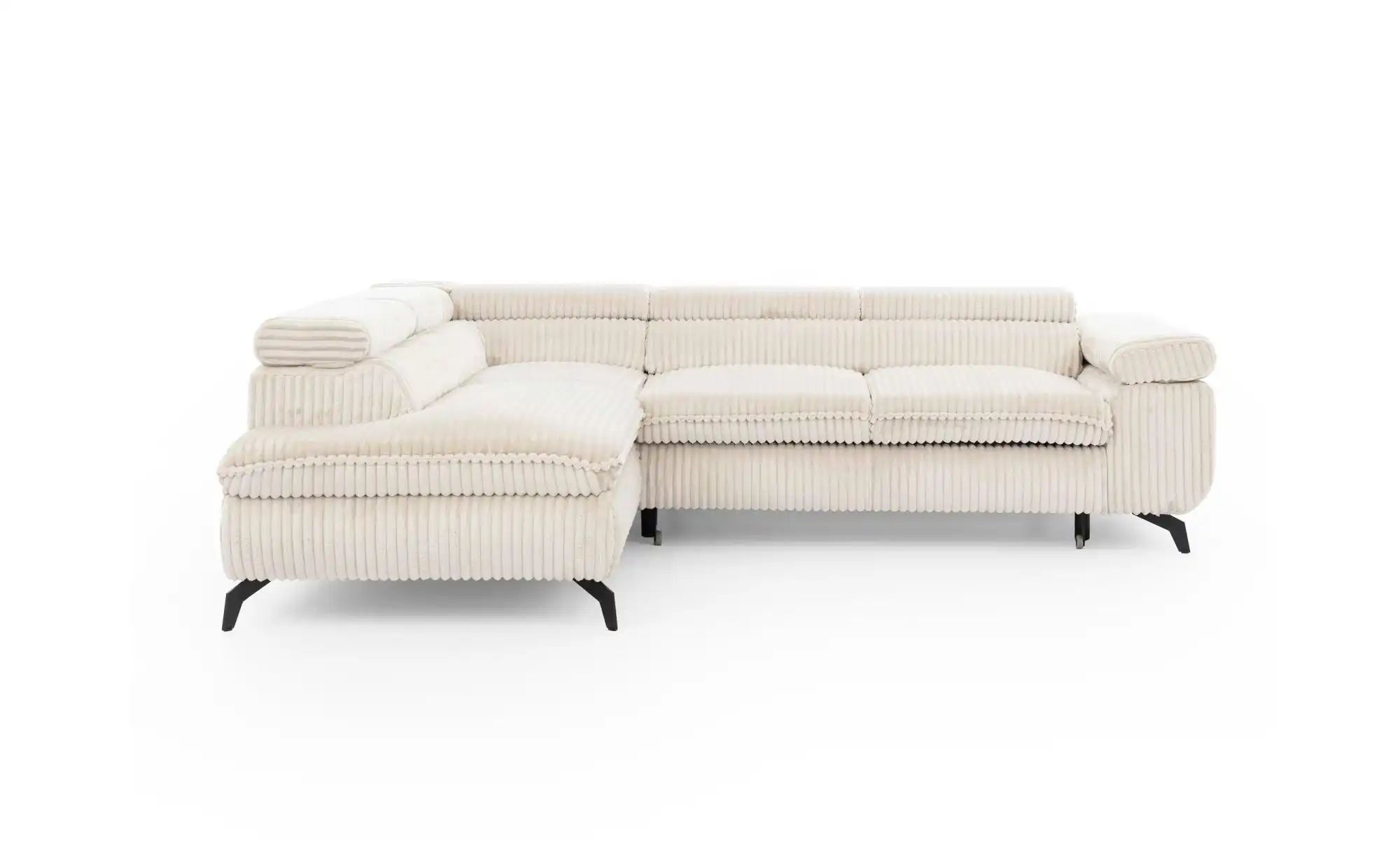 S-STYLE Ecksofa mit Schlaffunktion Bonnie  creme  Maße (cm): B: 275 H: 76 | 05907541324655