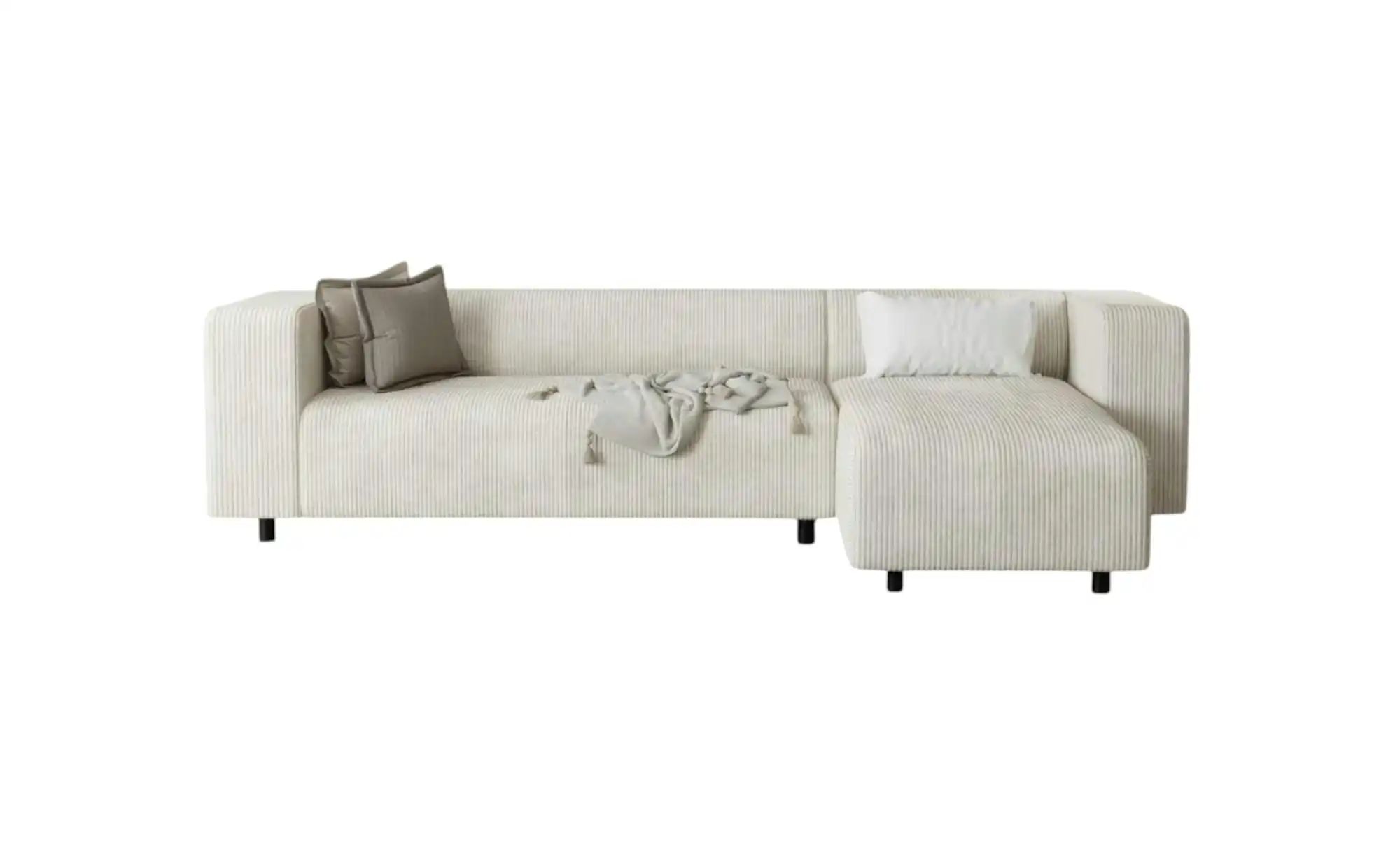 S-STYLE Ecksofa  Oskar ¦ beige ¦ Maße (cm): B: 240 H: 65 Polstermöbel > Sof günstig online kaufen