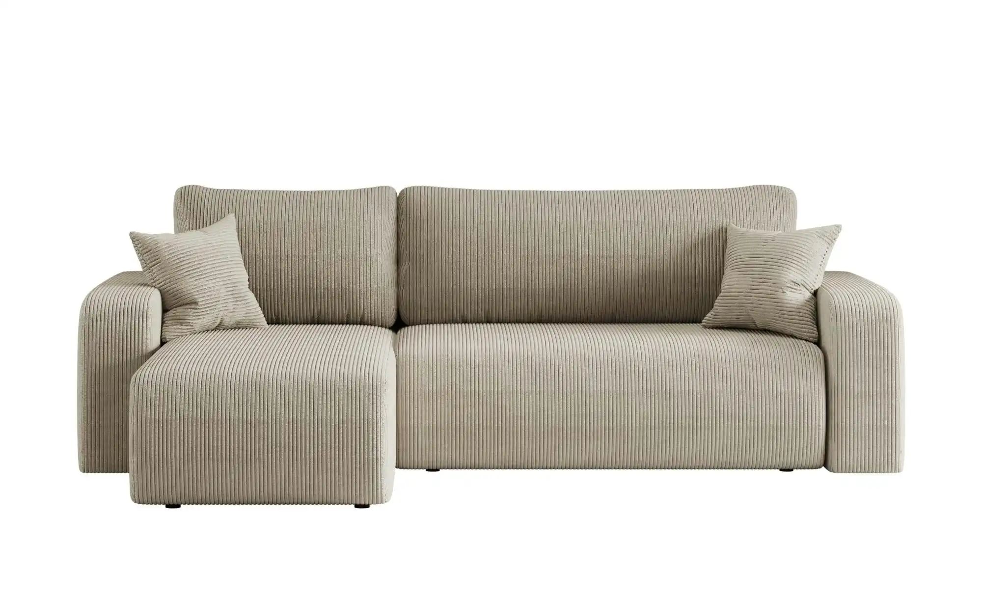 Ecksofa mit Schlaffunktion Pianio ¦ beige ¦ Maße (cm): B: 244 H: 82 Polster günstig online kaufen