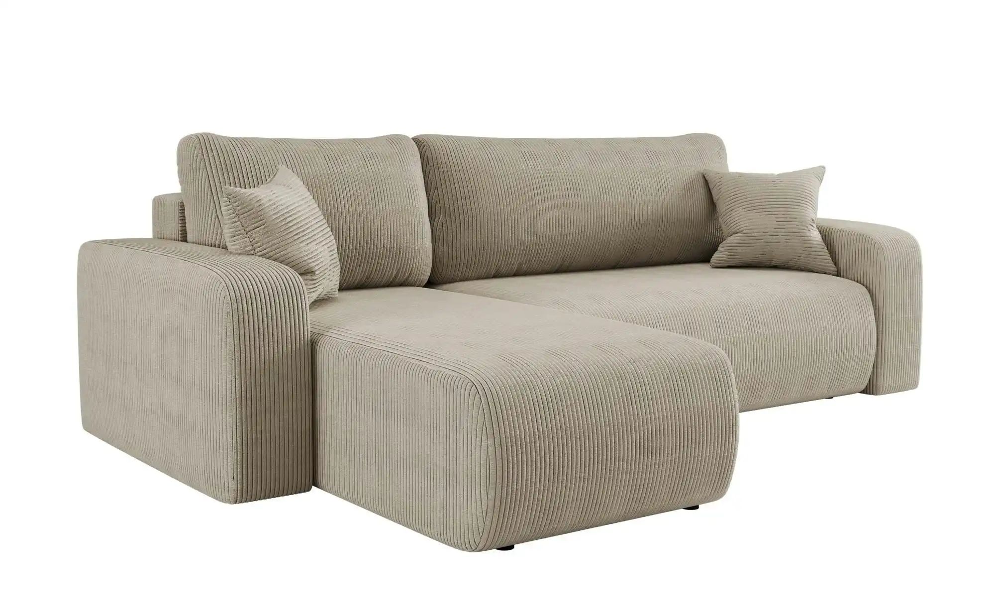 Ecksofa mit Schlaffunktion Pianio ¦ beige ¦ Maße (cm): B: 244 H: 82 Polster günstig online kaufen