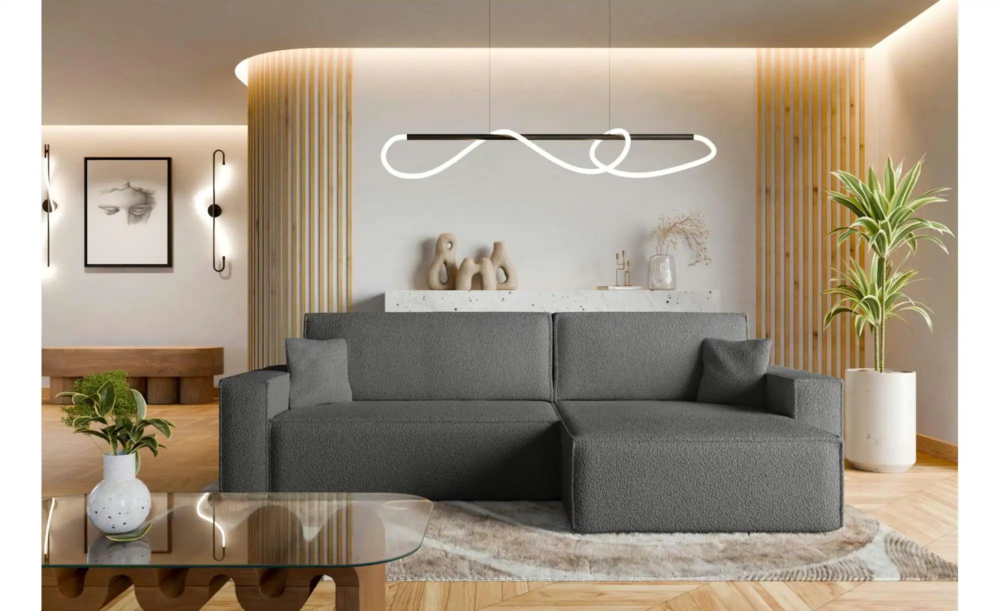 Ecksofa mit Schlaffunktion Carl ¦ grau ¦ Maße (cm): B: 272 H: 82 Polstermöb günstig online kaufen